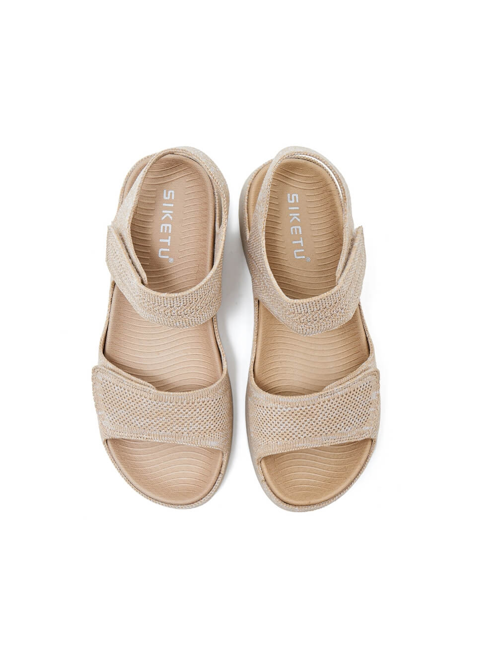 Siketu | Freshly Picked Raffia Cushioned Sandals - beige - Image 4