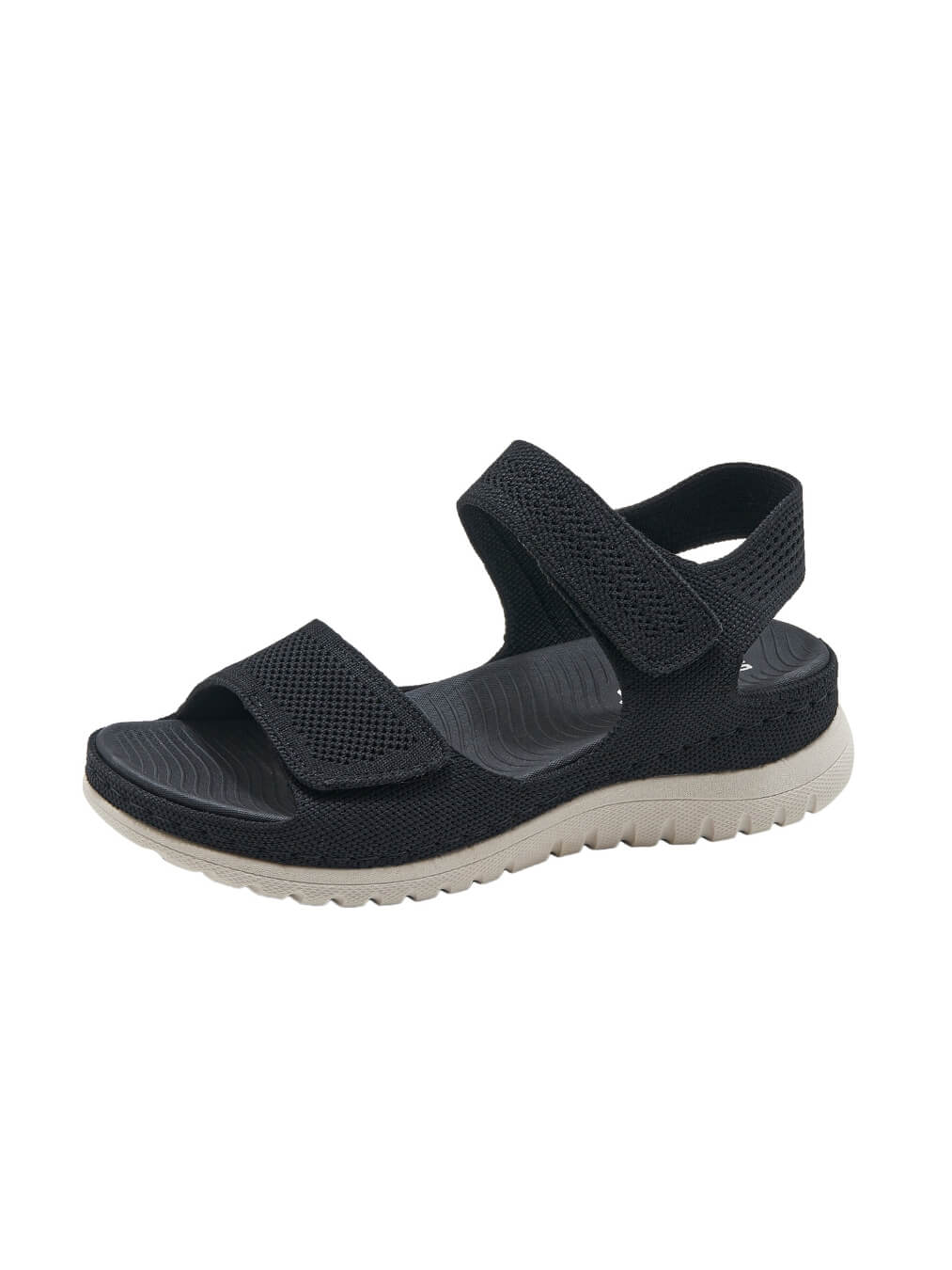 Siketu | Freshly Picked Raffia Cushioned Sandals - black - Image 2