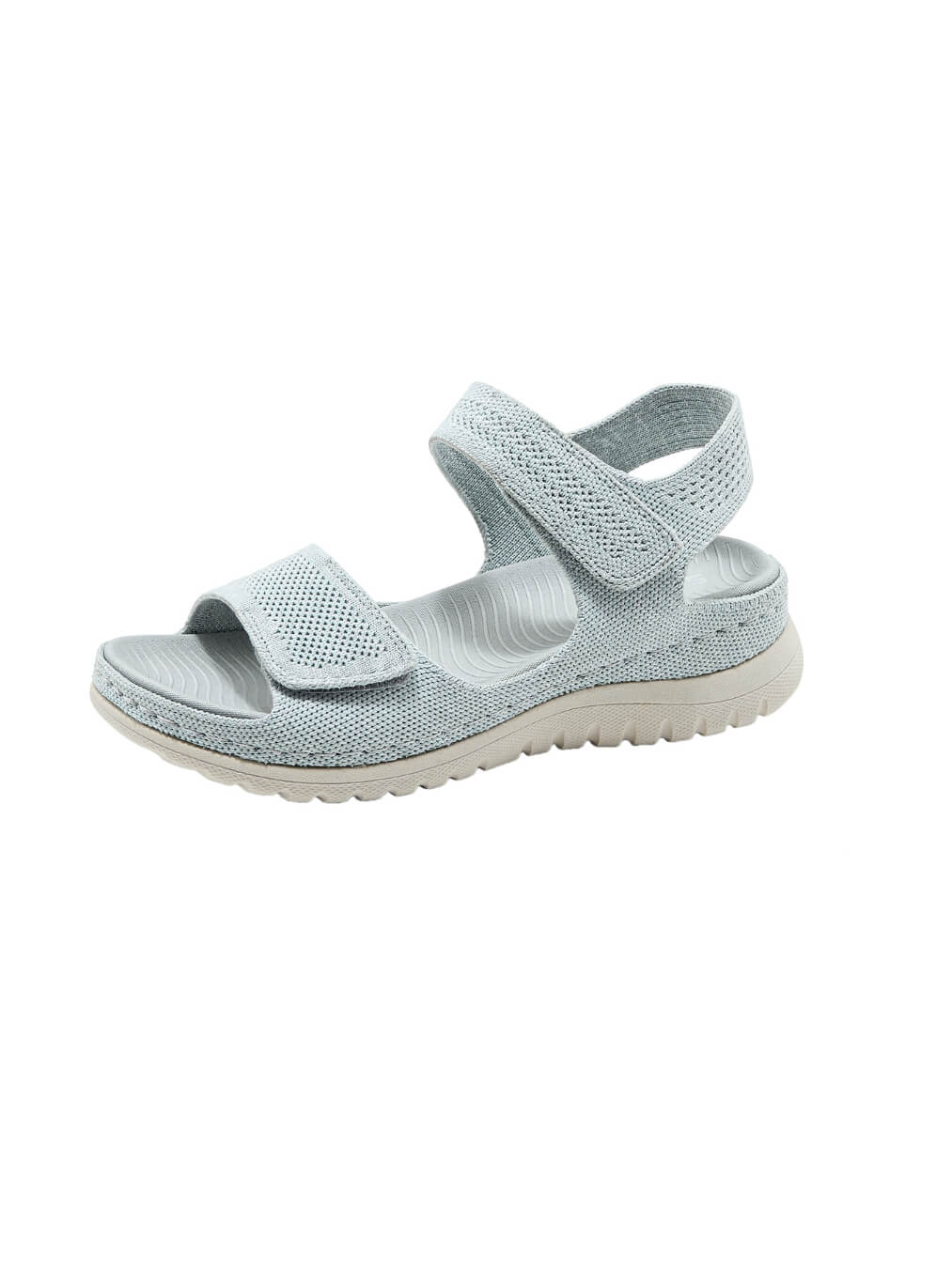 Siketu | Freshly Picked Raffia Cushioned Sandals - blue - Image 2
