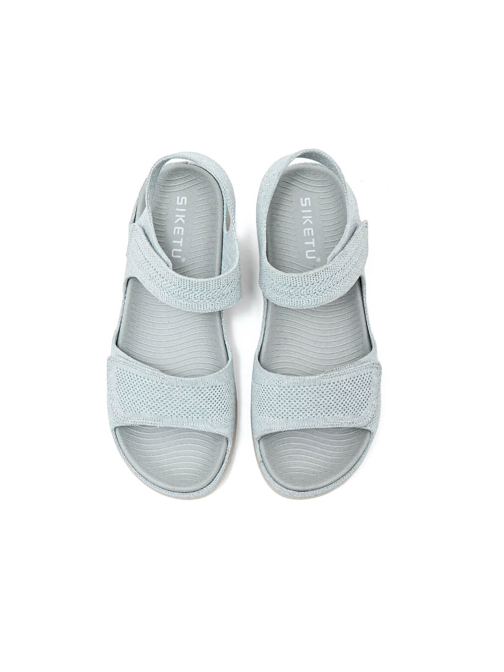 Siketu | Freshly Picked Raffia Cushioned Sandals - blue - Image 4