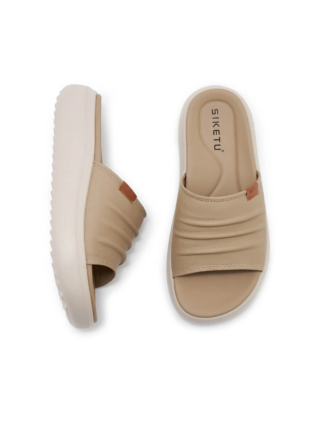 Siketu | Gordy Platform Slides - khaki - Image 5
