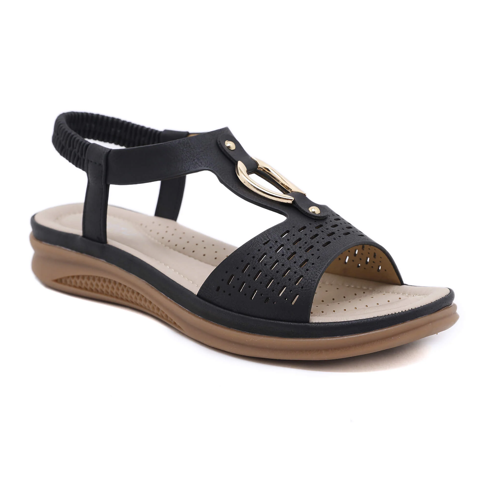 Siketu | Lacey Cushioned Slingbacks - Black - Image 4