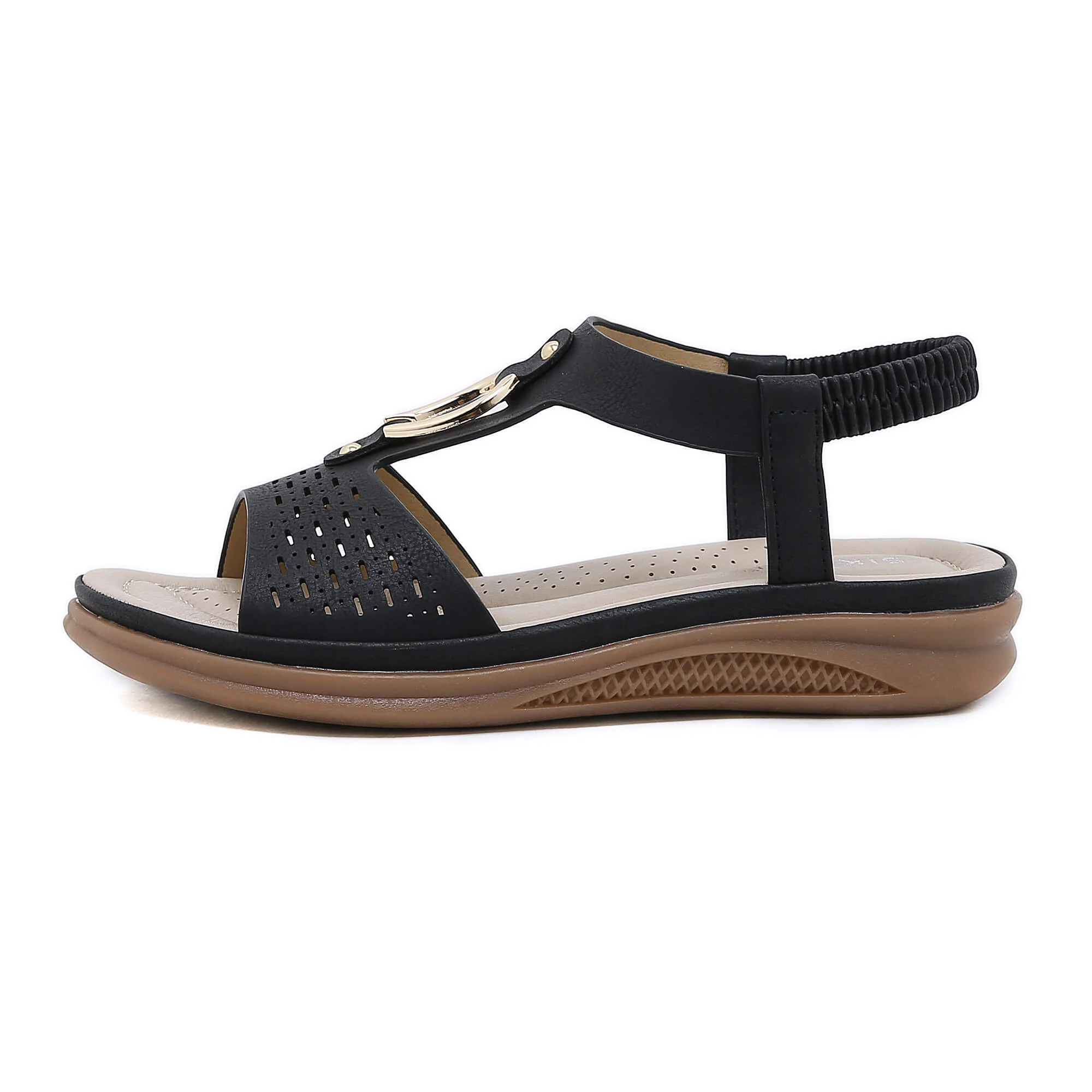 Siketu | Lacey Cushioned Slingbacks - Black - Image 5