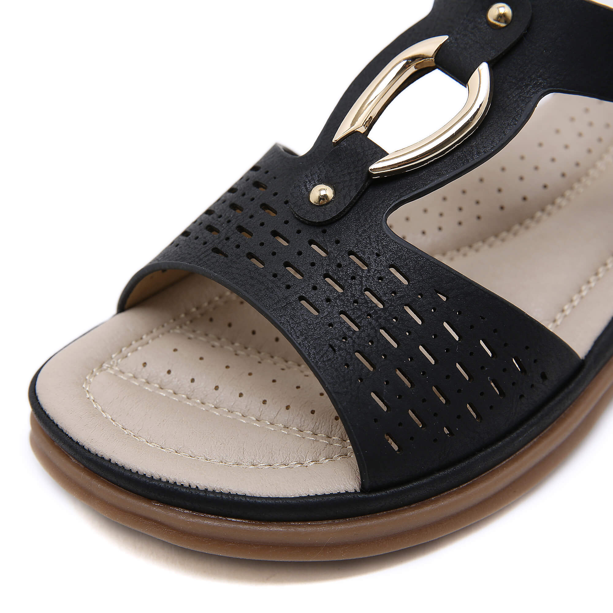 Siketu | Lacey Cushioned Slingbacks - Black - Image 6