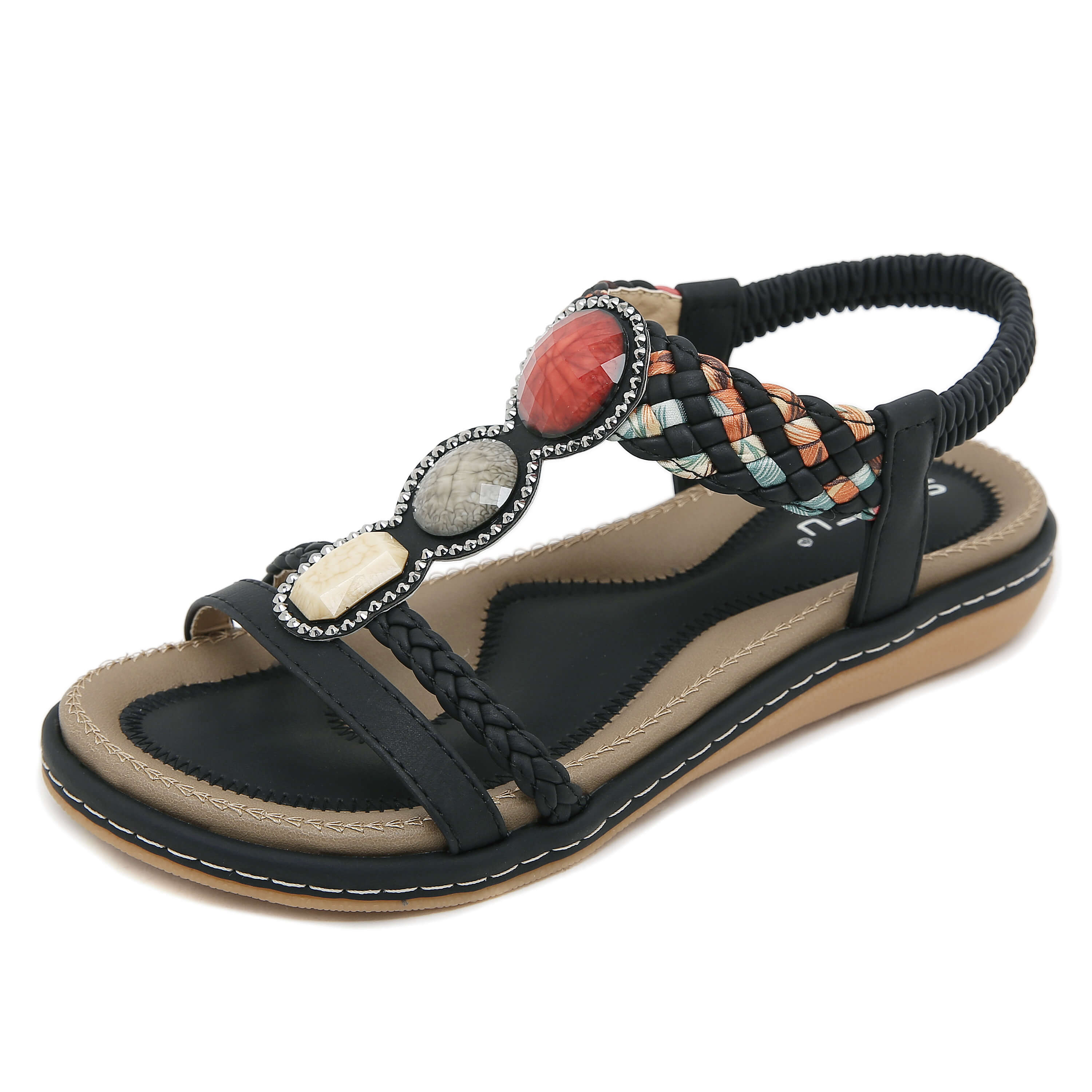 Siketu | Lush Beaded Cushioned Sandal - Image 10