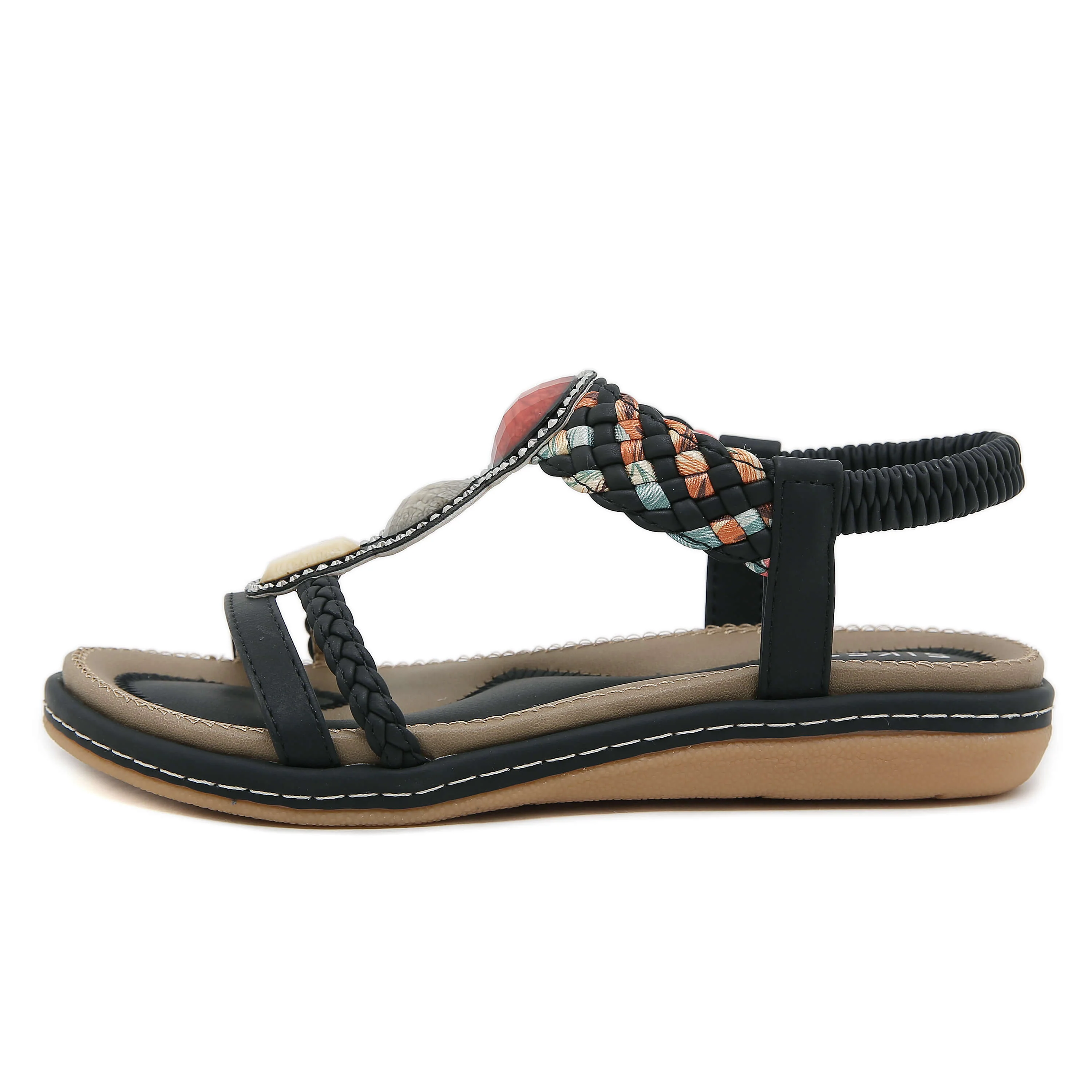 Siketu | Lush Beaded Cushioned Sandal - Image 11