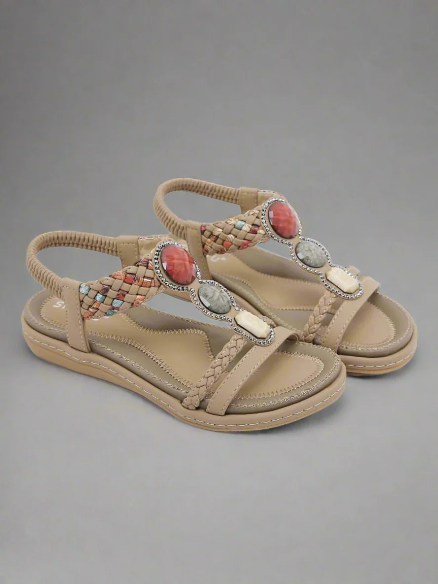 Siketu | Lush Beaded Cushioned Sandal - Image 12