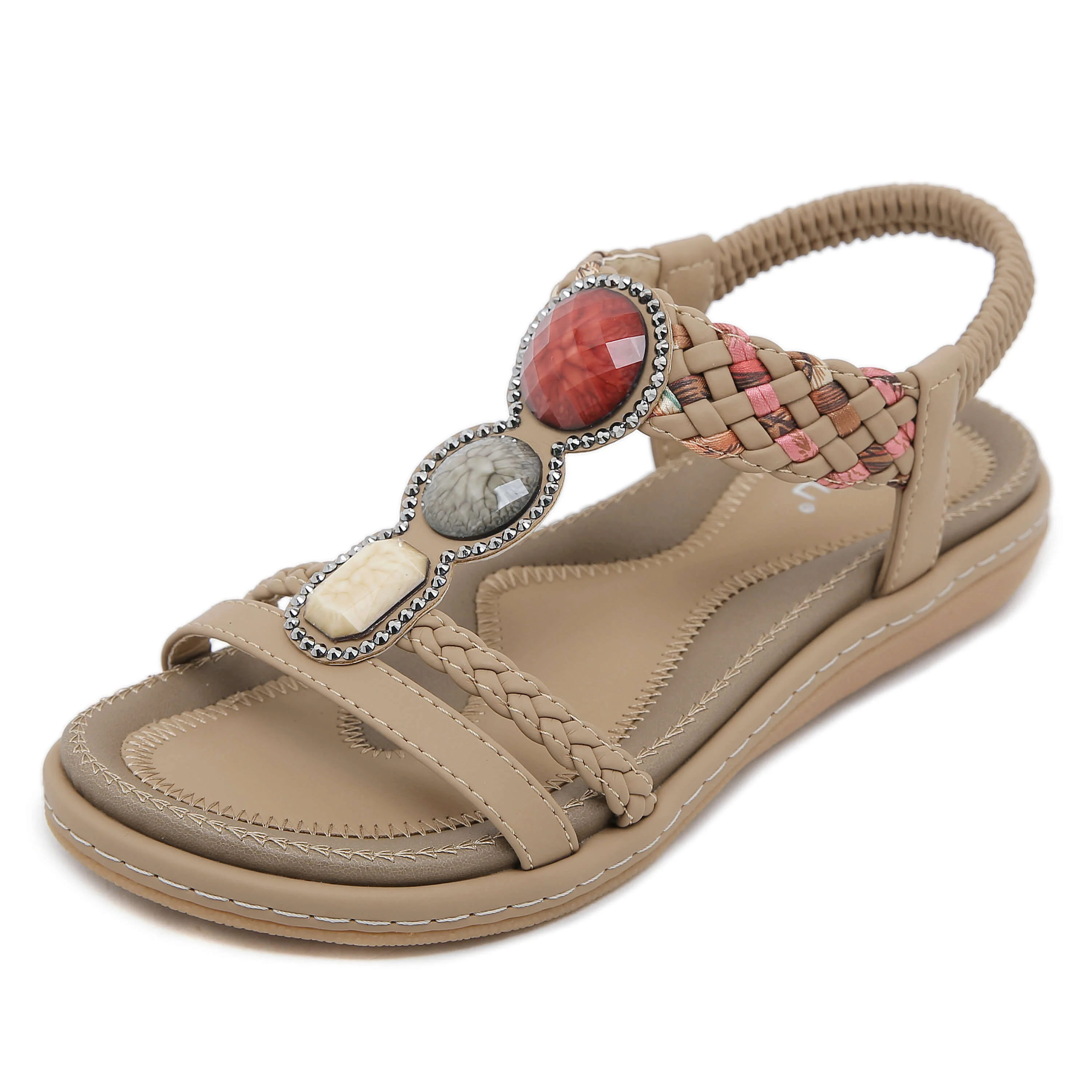 Siketu | Lush Beaded Cushioned Sandal - Image 13