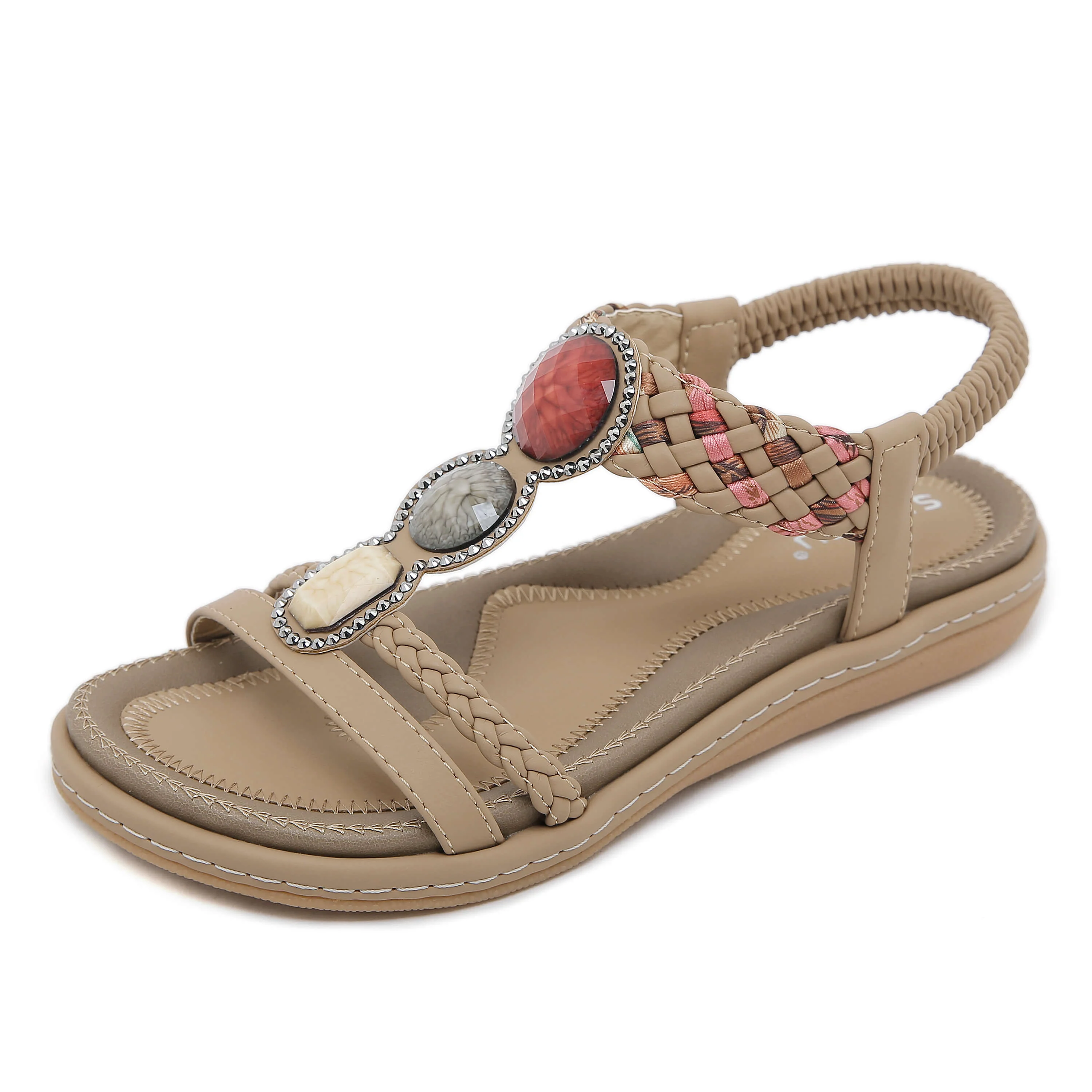 Siketu | Lush Beaded Cushioned Sandal - Image 14