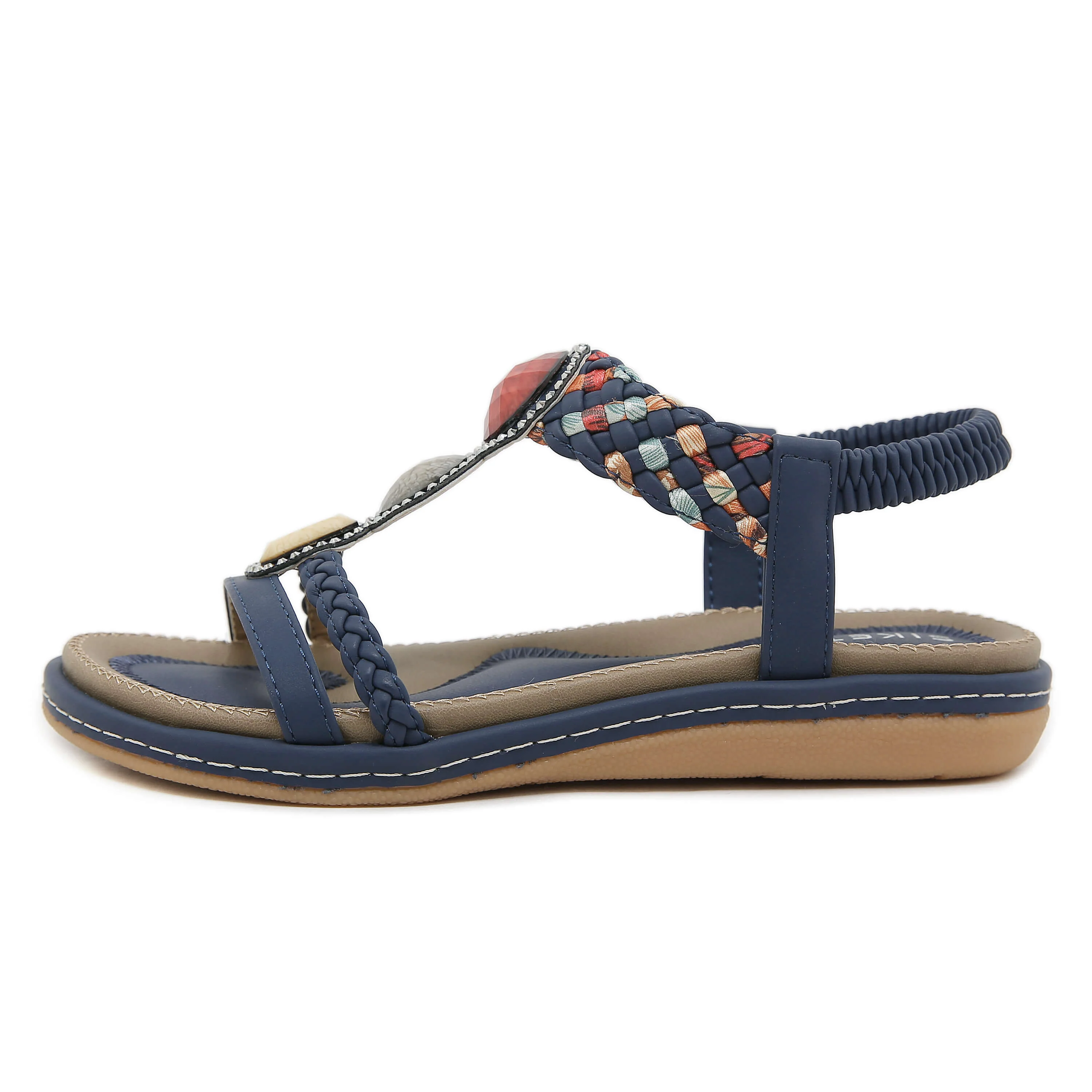 Siketu | Lush Beaded Cushioned Sandal - Image 4