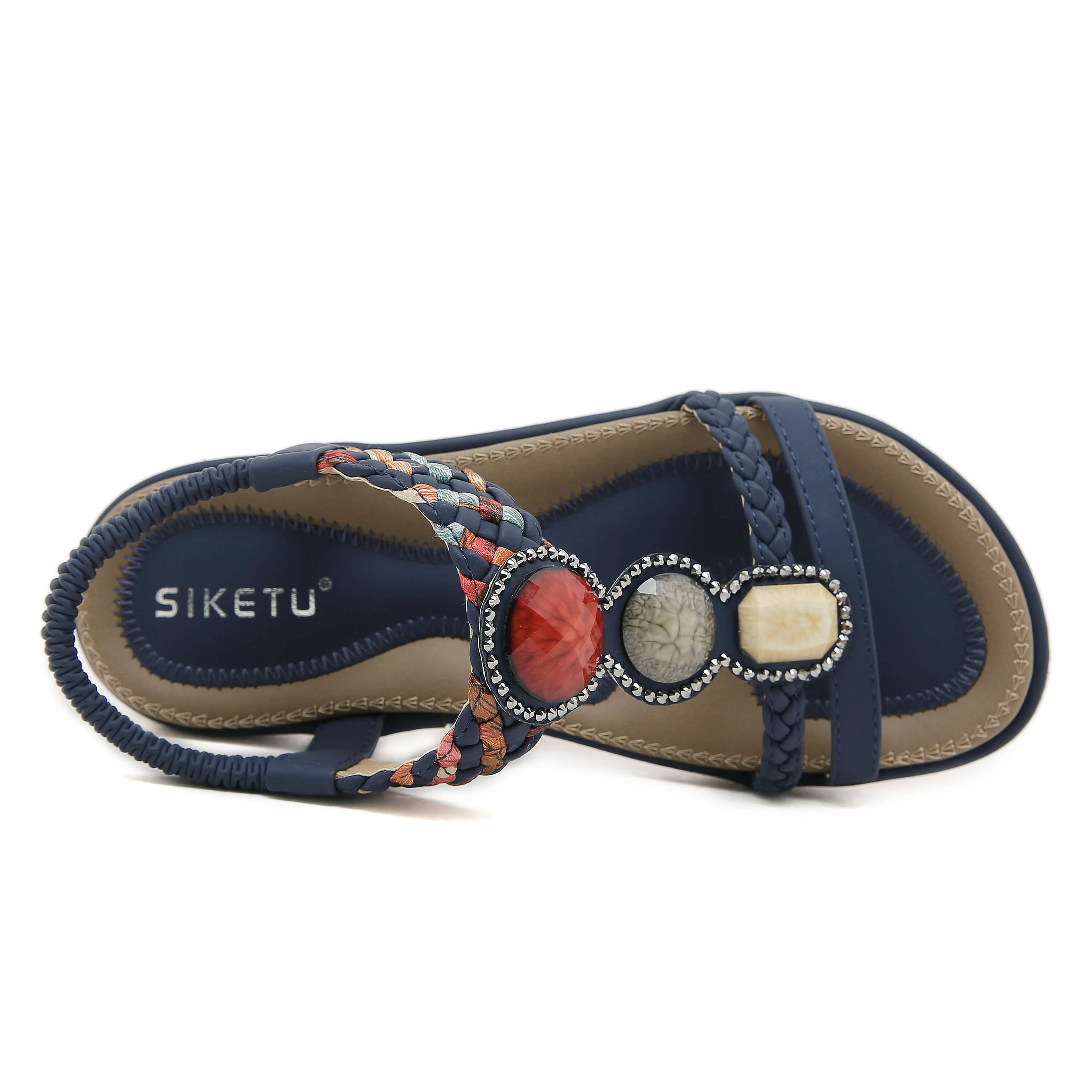 Siketu | Lush Beaded Cushioned Sandal - Image 6