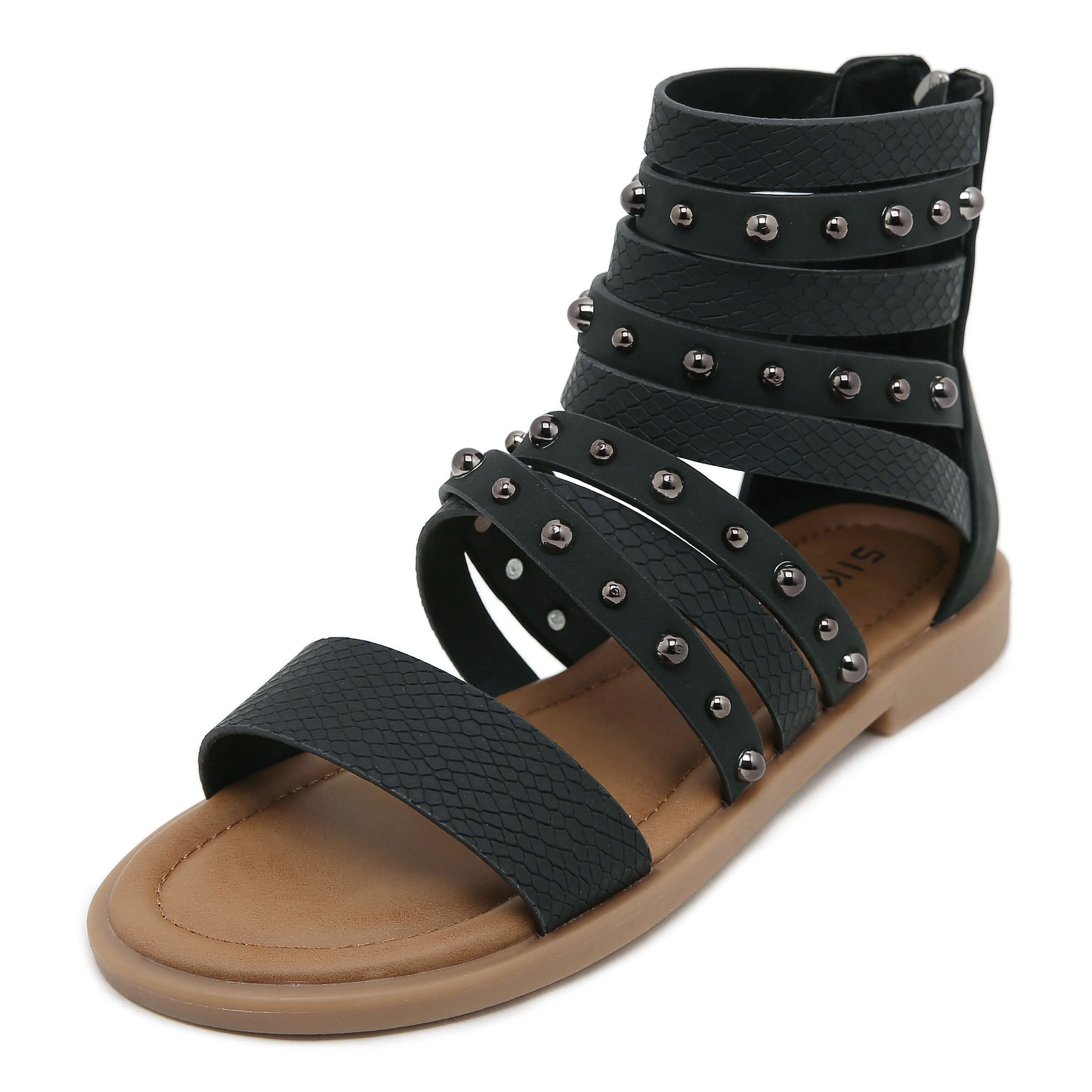 Siketu | Make A Scene Studded Gladiator Sandal - black - Image 2