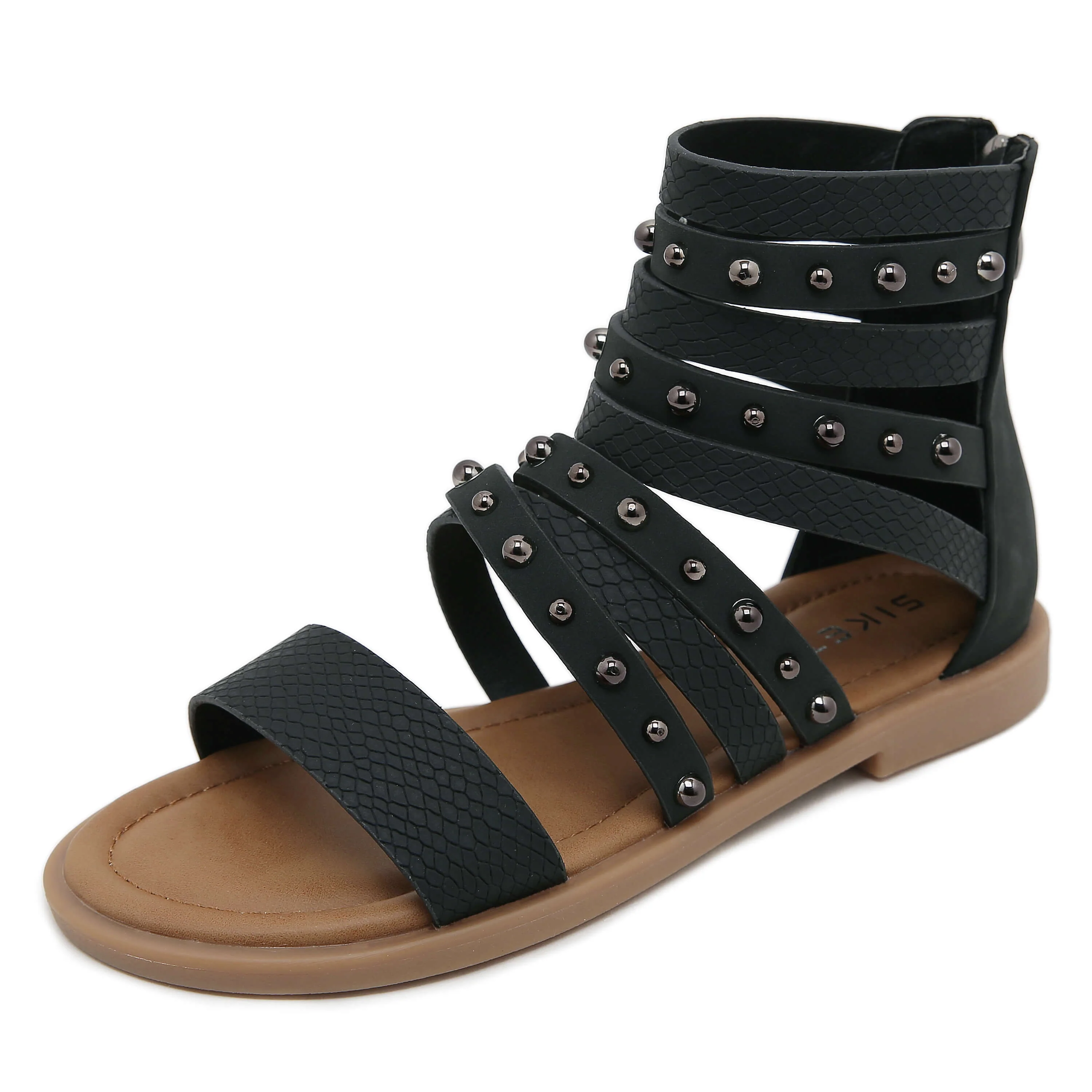 Siketu | Make A Scene Studded Gladiator Sandal - black - Image 3