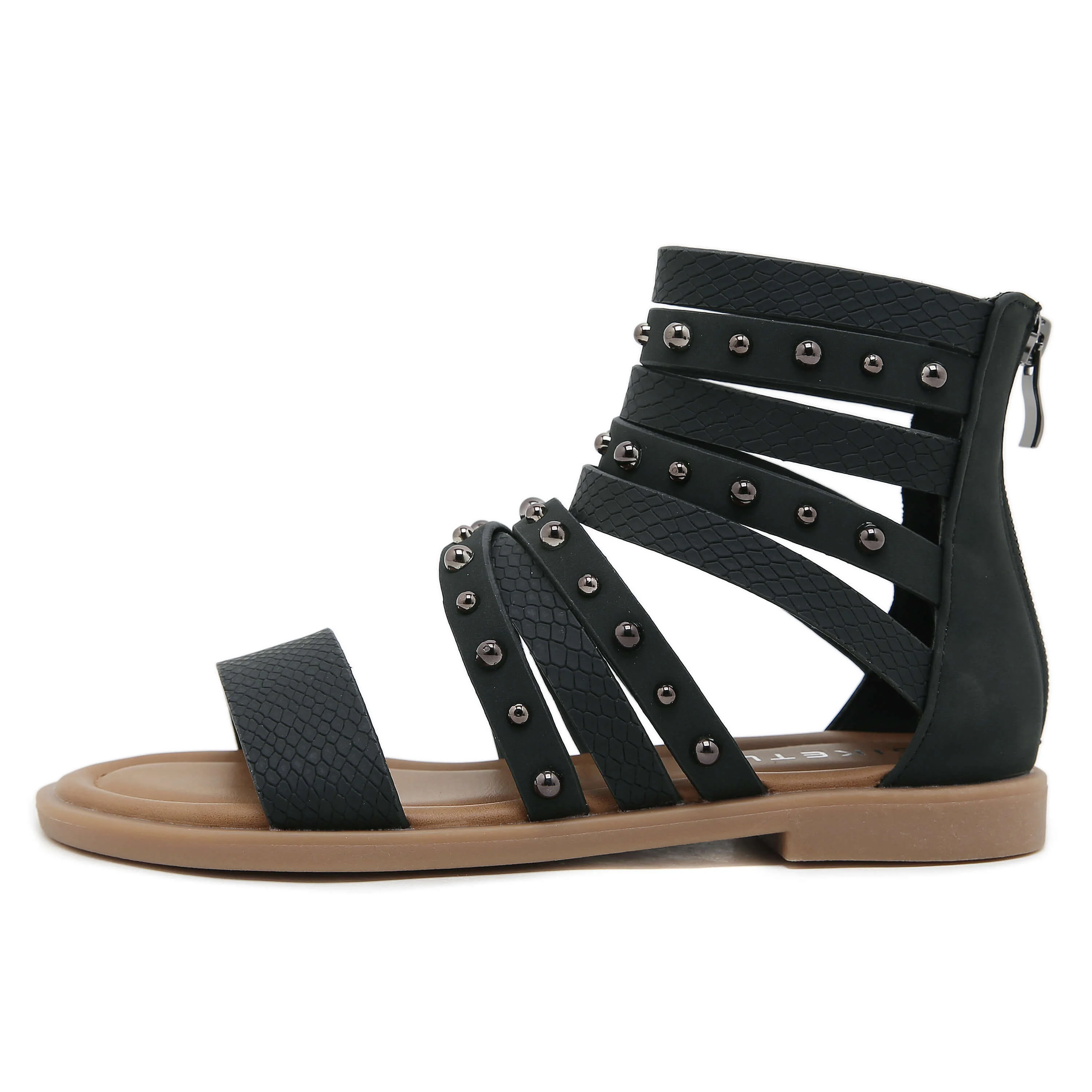 Siketu | Make A Scene Studded Gladiator Sandal - black - Image 4