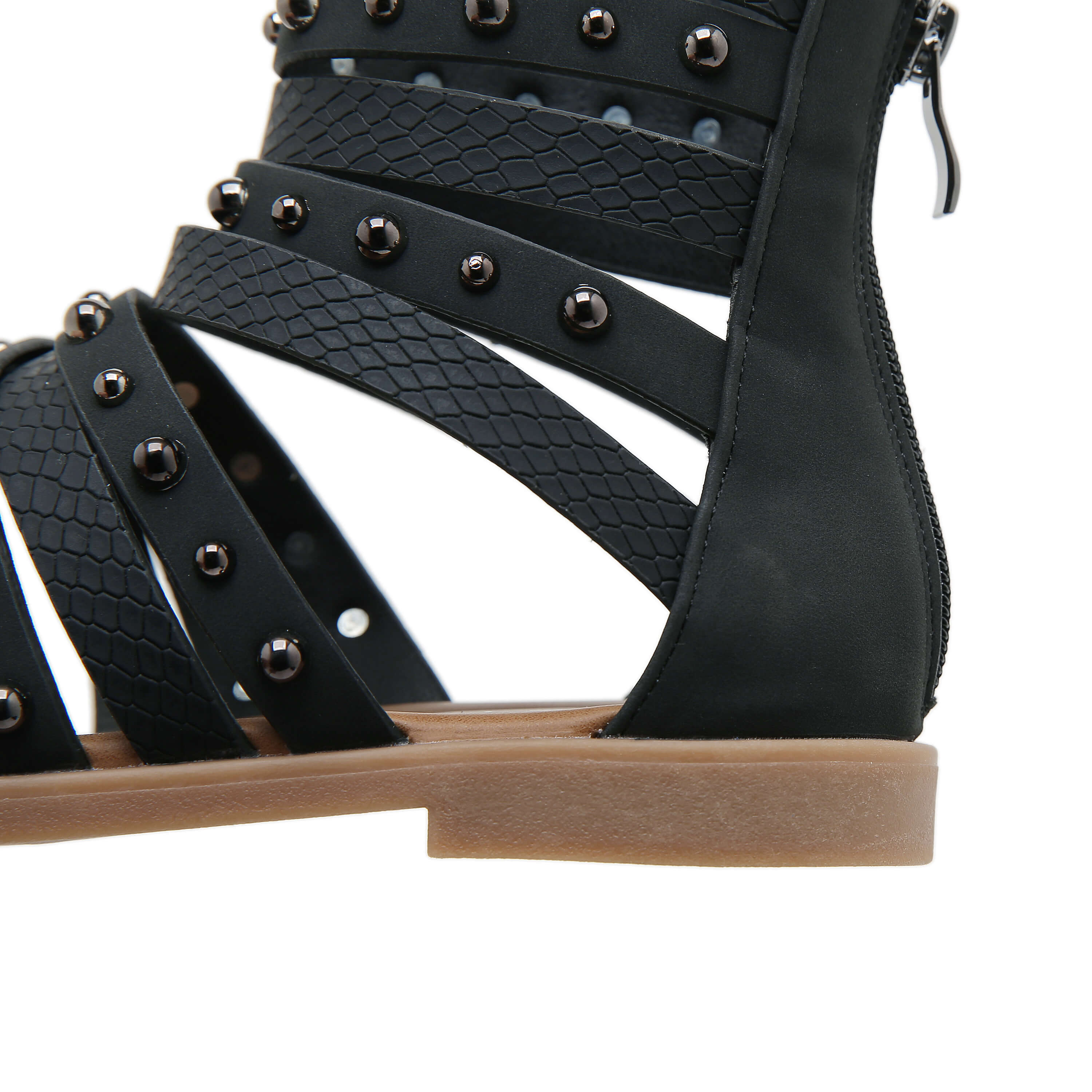 Siketu | Make A Scene Studded Gladiator Sandal - black - Image 6