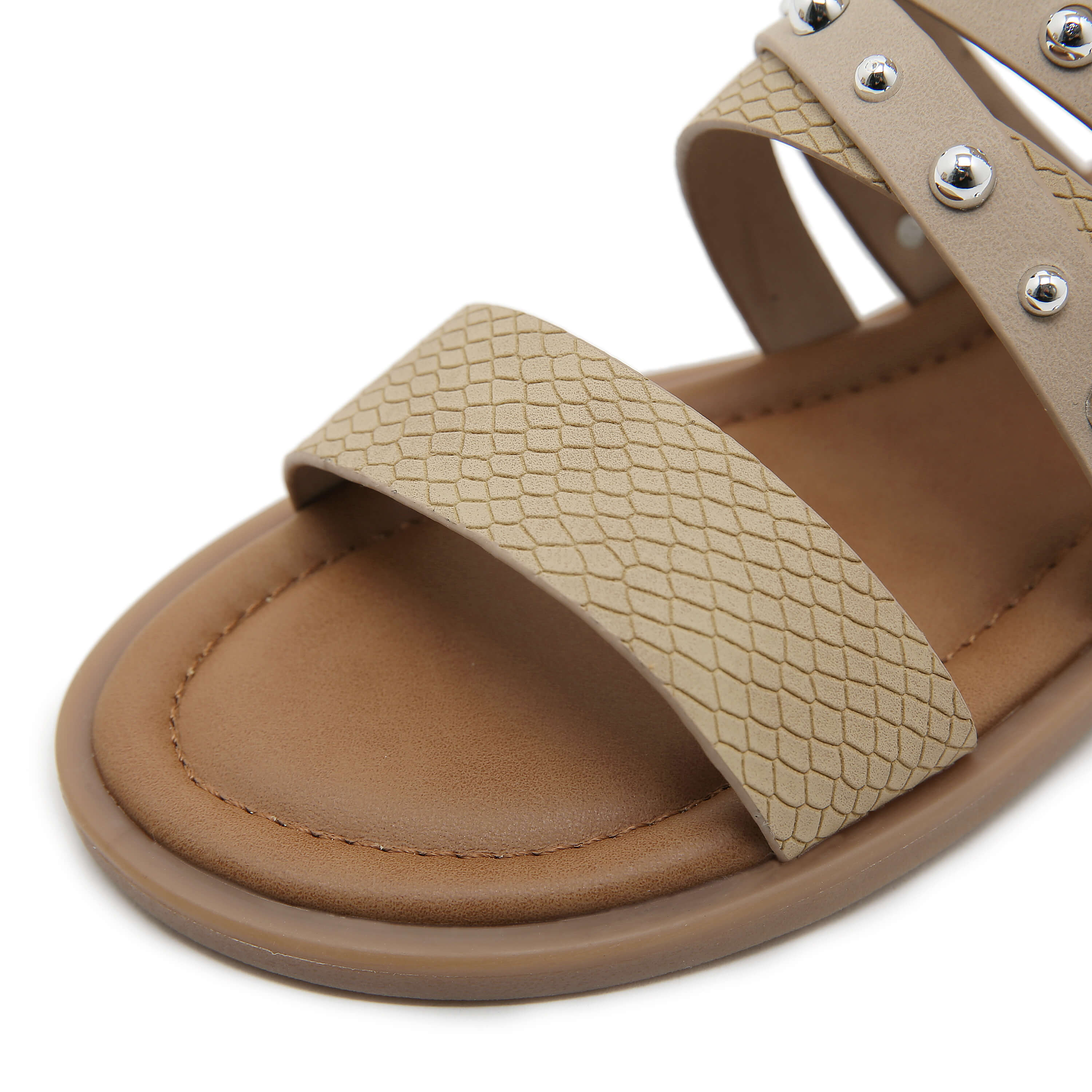Siketu | Make A Scene Studded Gladiator Sandal - neutral - Image 5