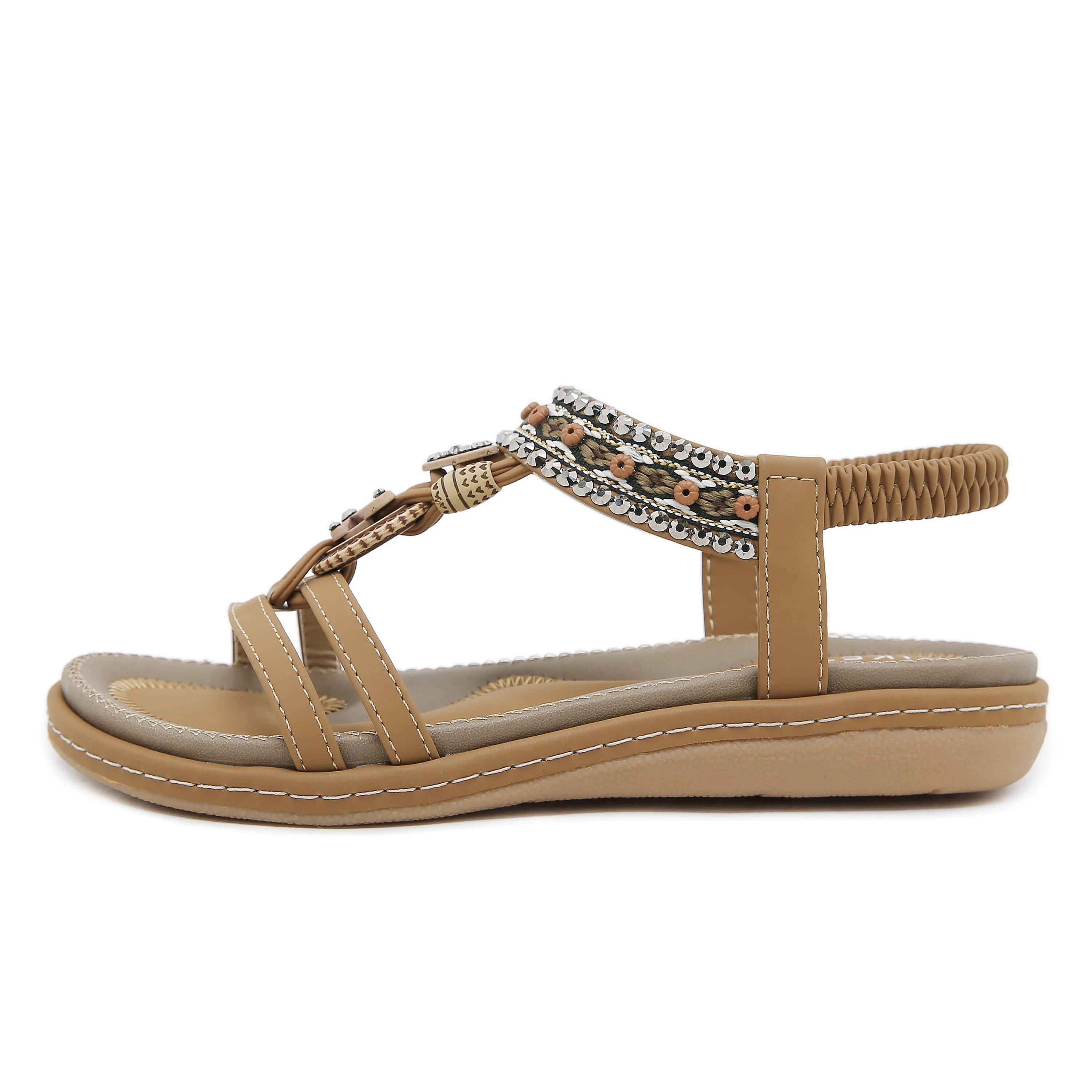 Siketu | Meralda Braided Sequins Cushioned Sandal - Image 12