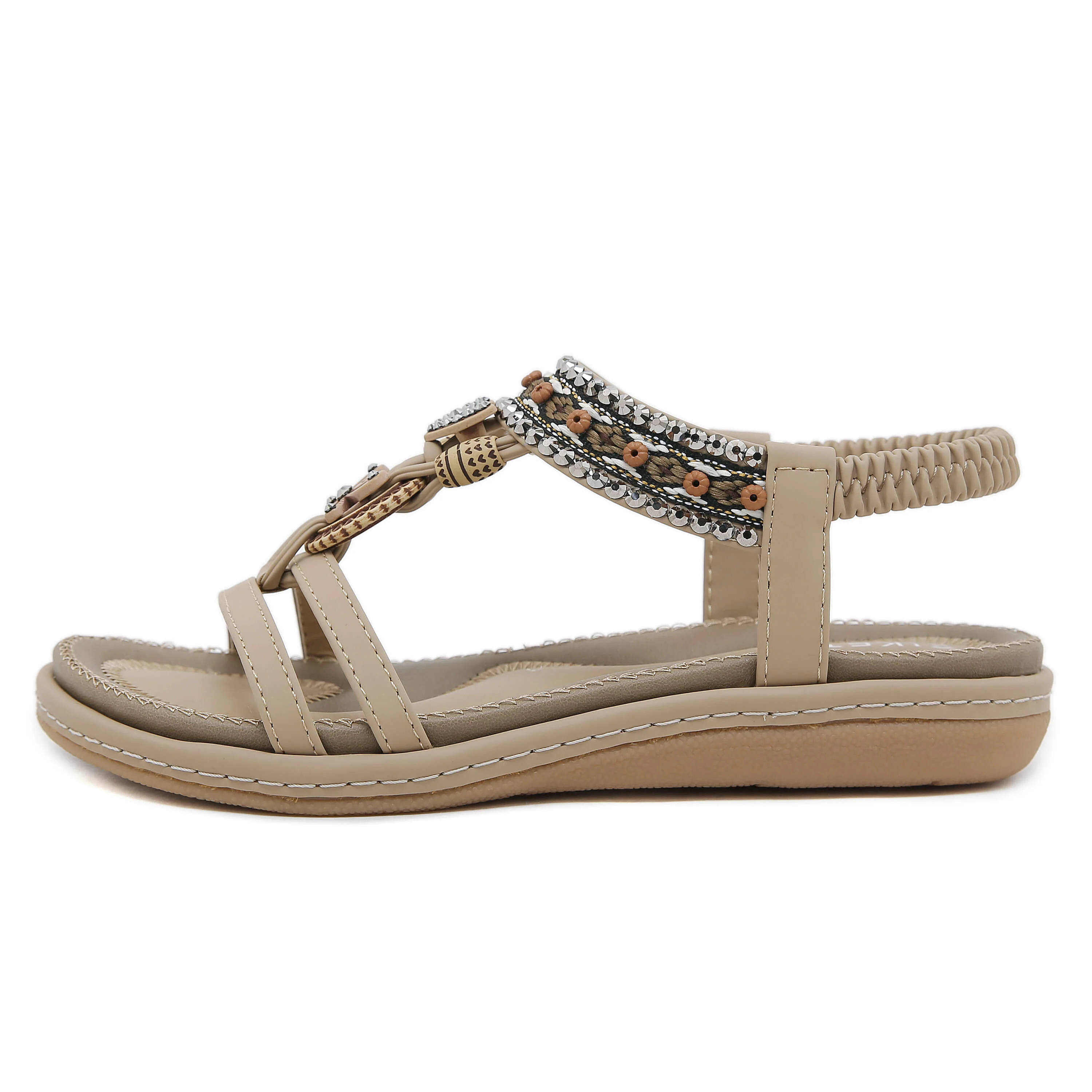 Siketu | Meralda Braided Sequins Cushioned Sandal - Image 8