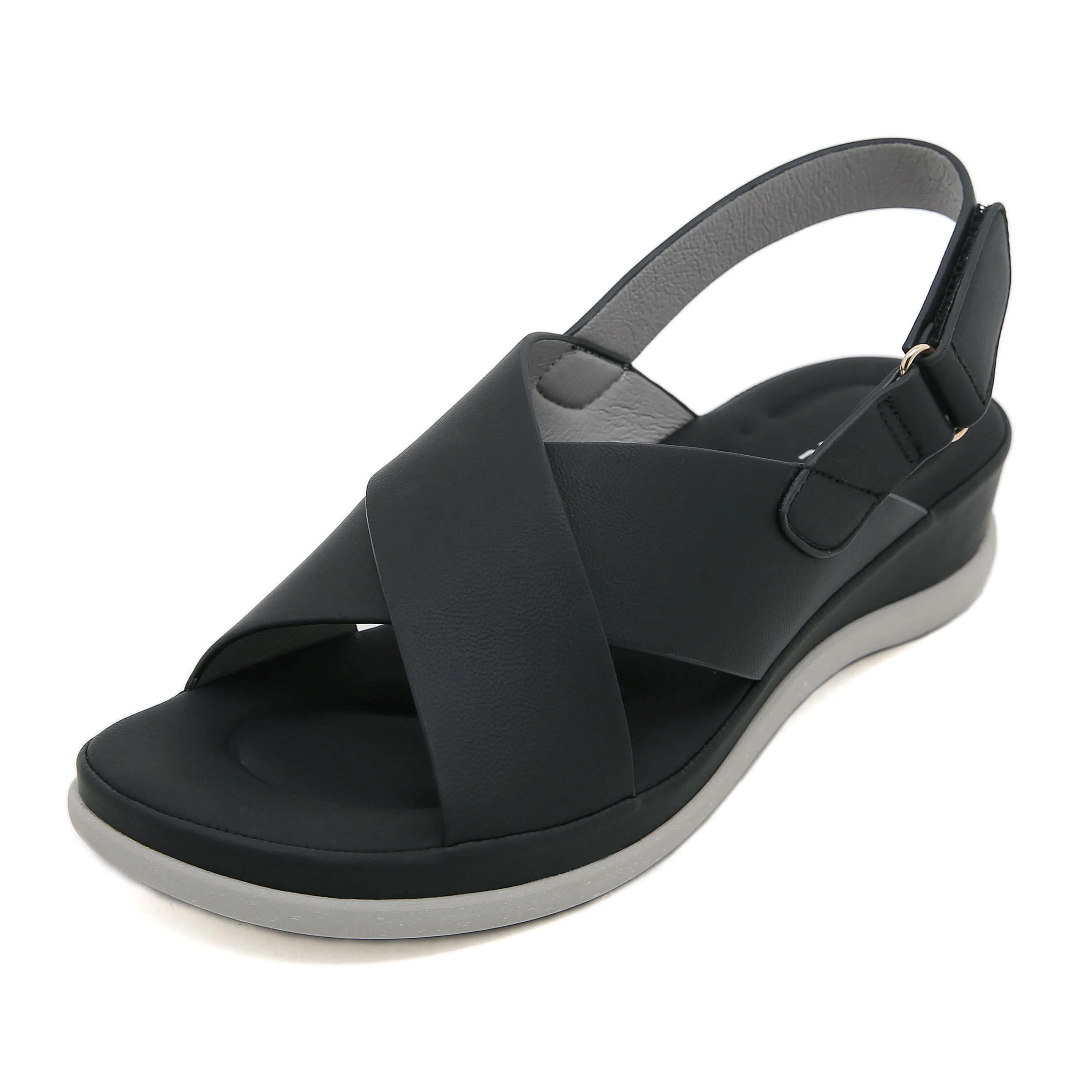 Siketu | Norina Cushioned Slingback Sandal - Black - Image 2