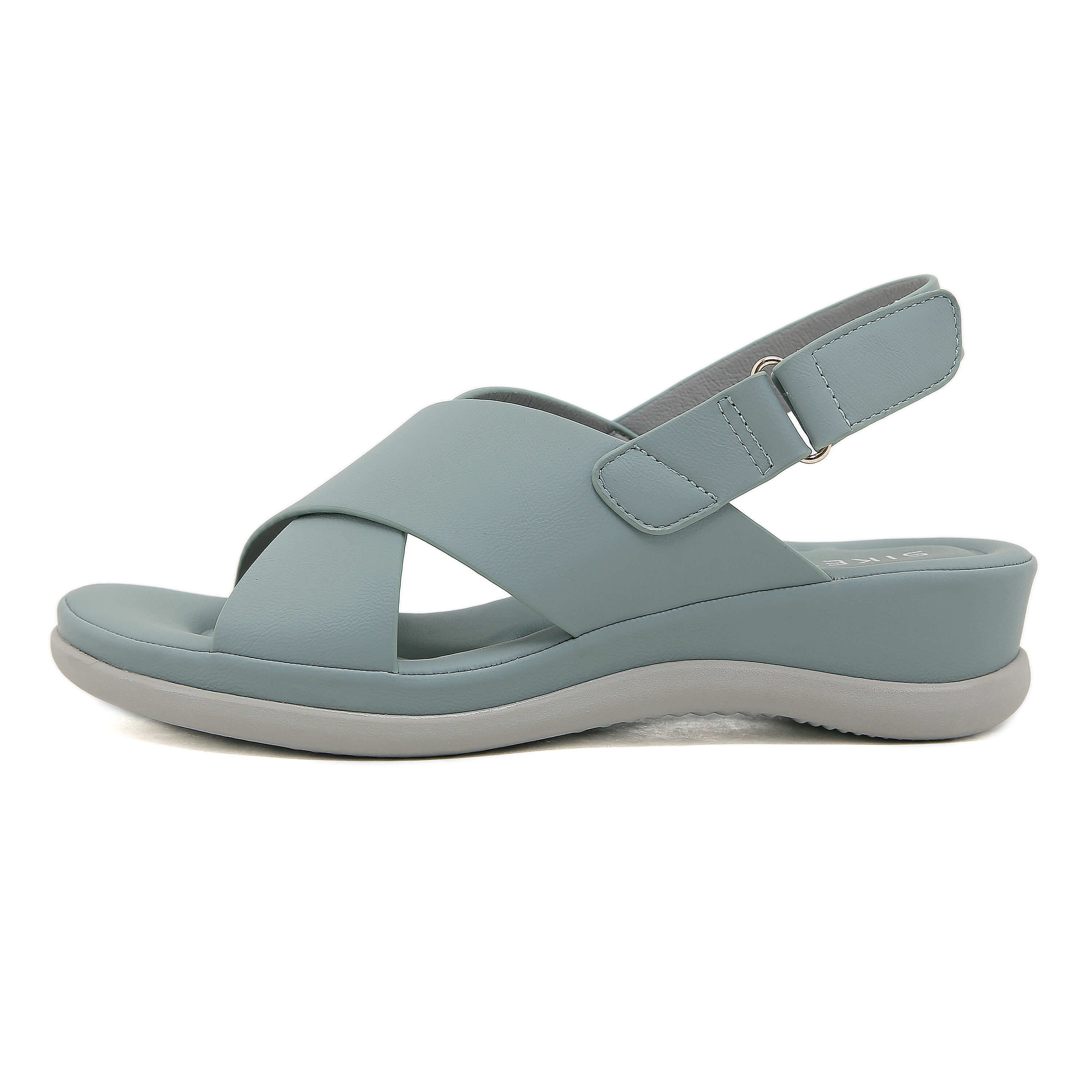 Siketu | Norina Cushioned Slingback Sandal - Dusty Blue - Image 3
