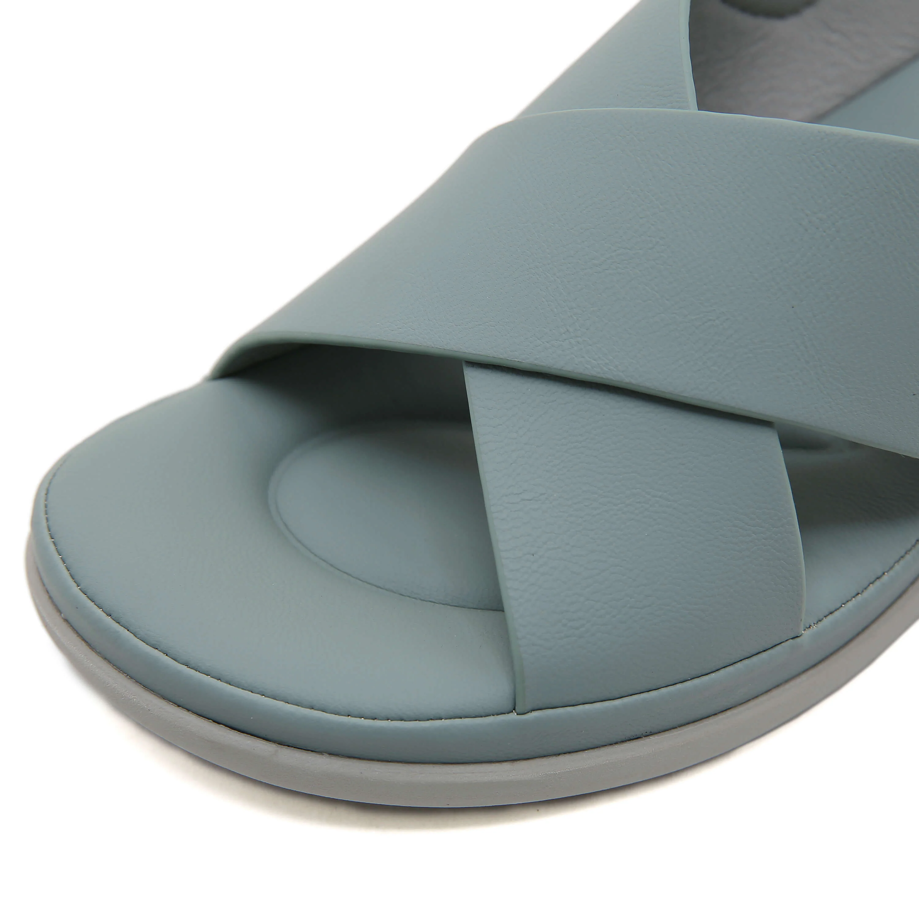 Siketu | Norina Cushioned Slingback Sandal - Dusty Blue - Image 7
