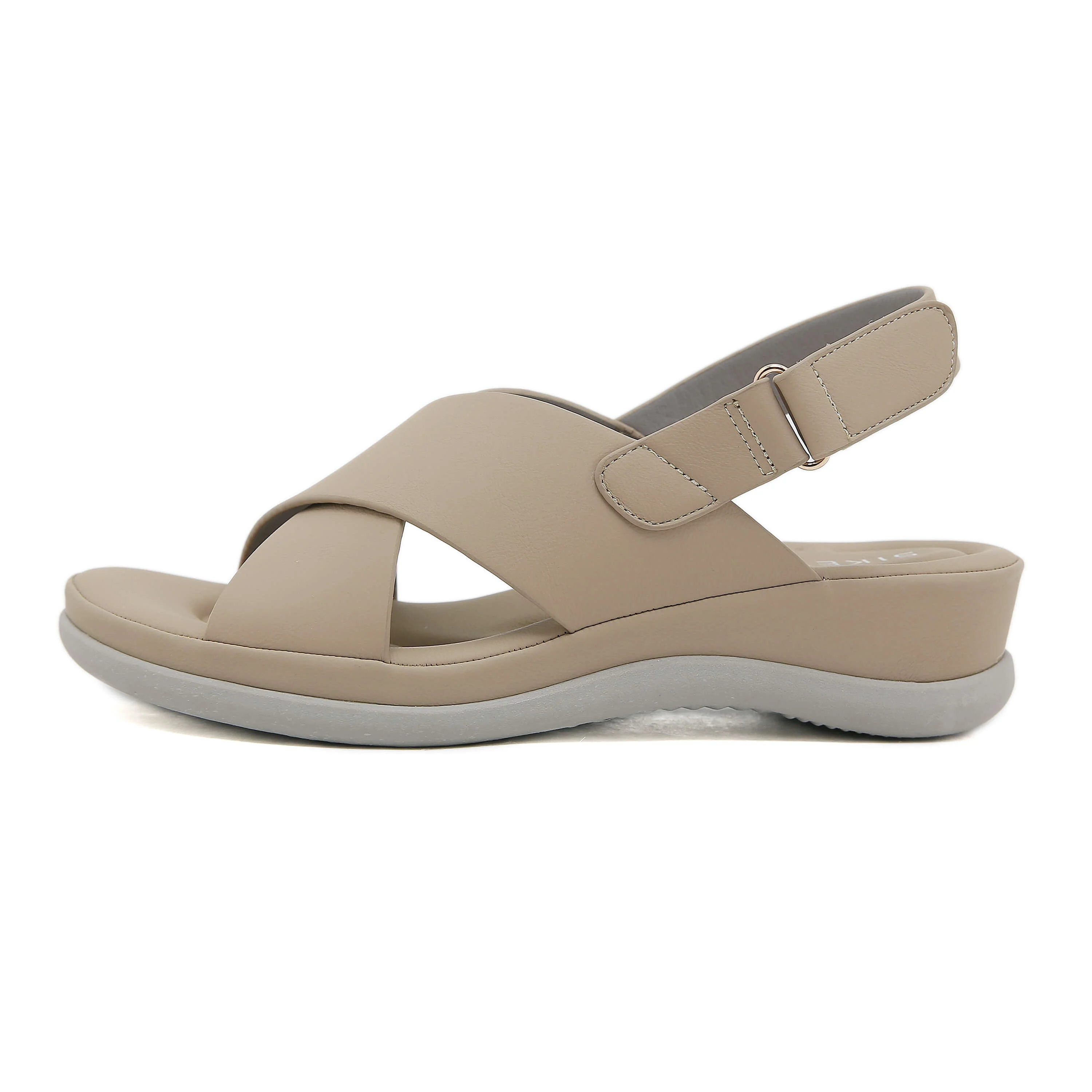 Siketu | Norina Cushioned Slingback Sandal - Taupe - Image 3