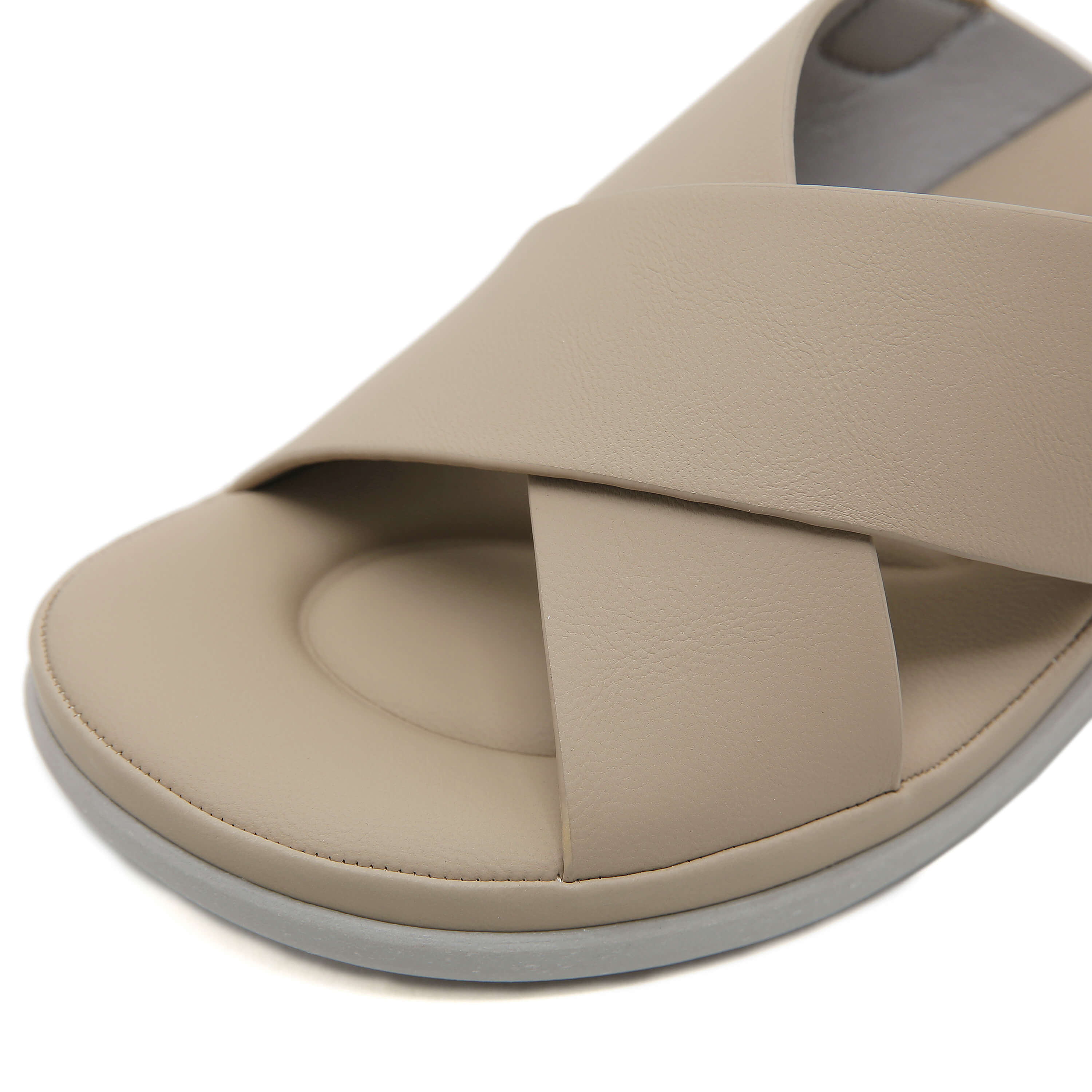 Siketu | Norina Cushioned Slingback Sandal - Taupe - Image 4