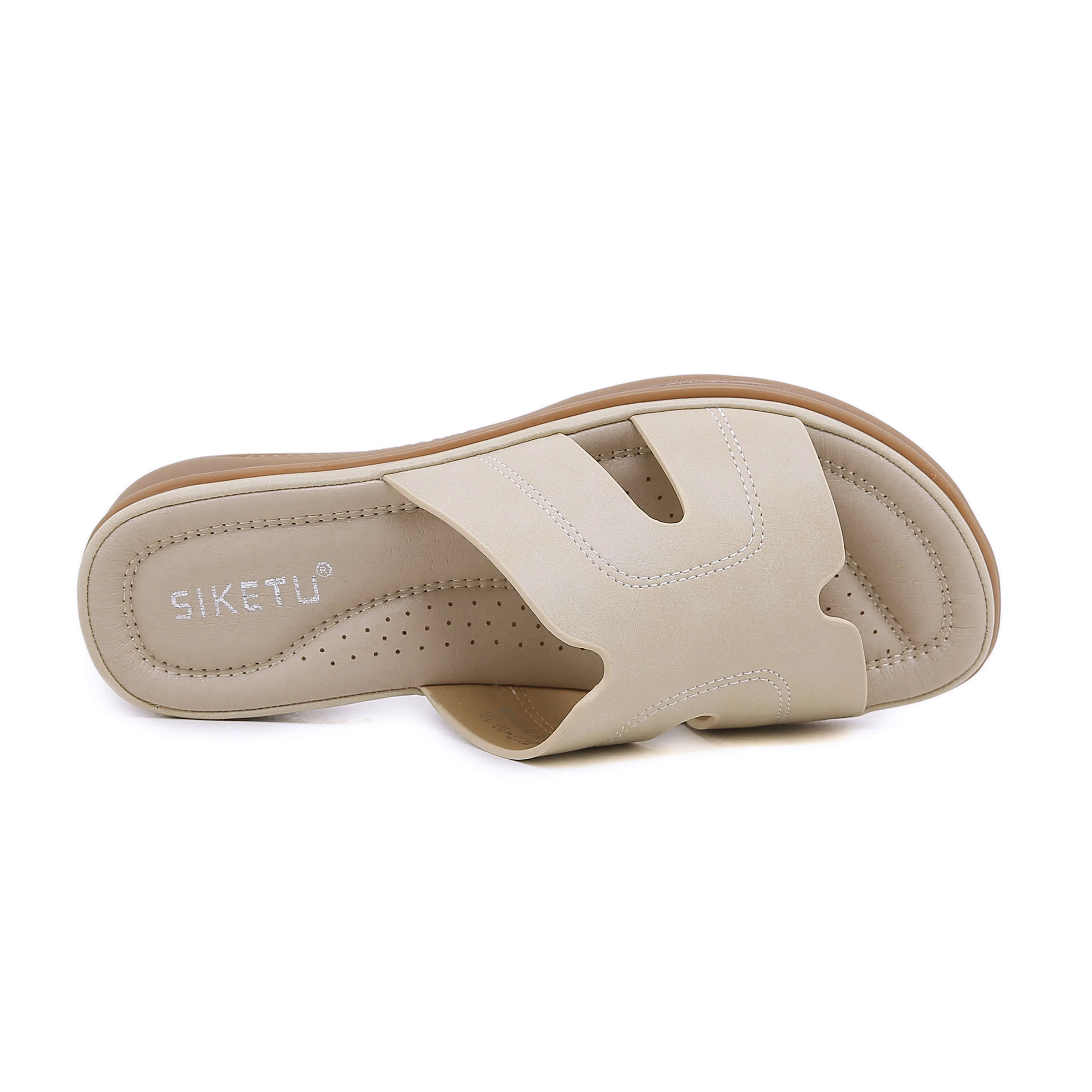 Siketu | Off the Coast Cushioned Flat Sandals - Apricot - Image 5