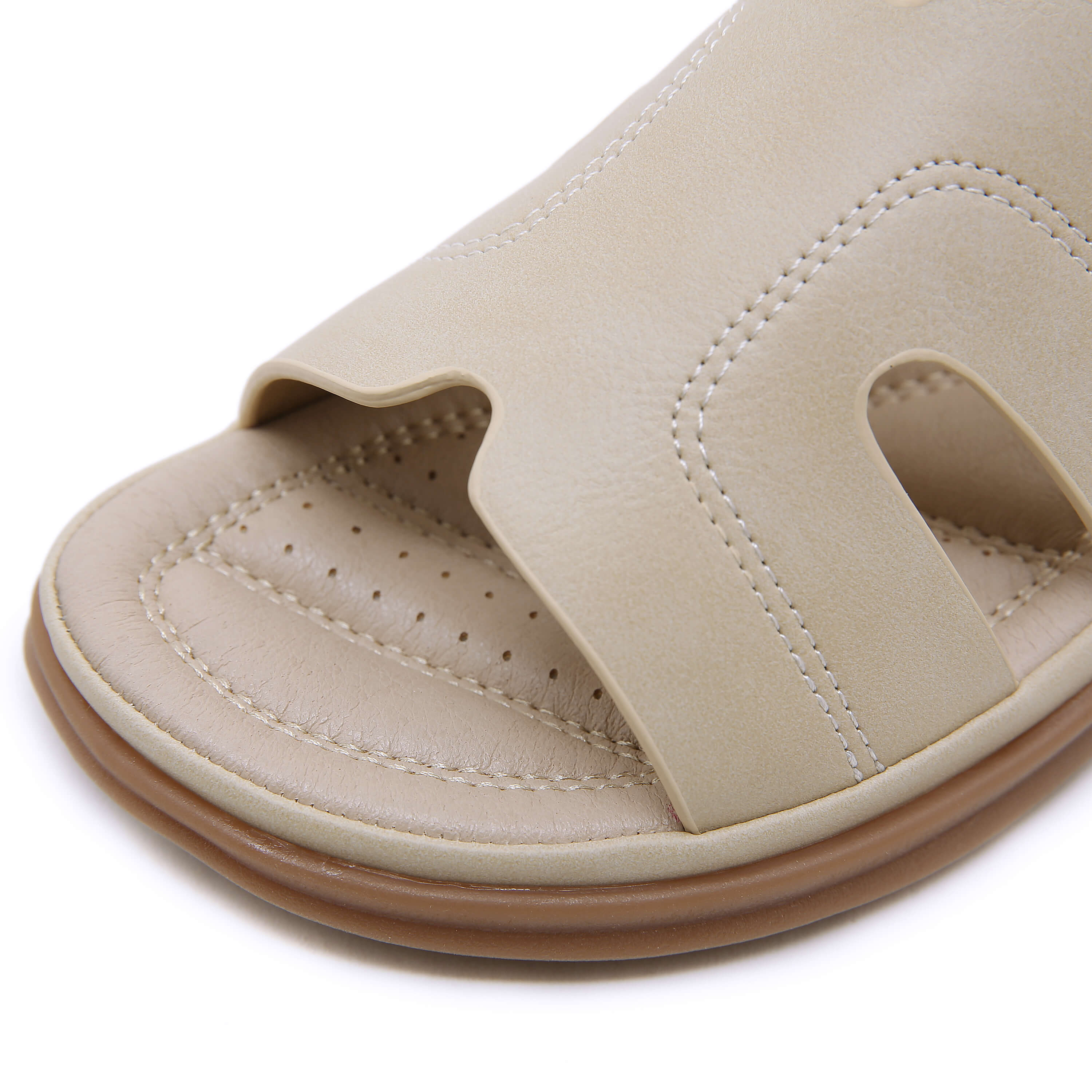 Siketu | Off the Coast Cushioned Flat Sandals - Apricot - Image 7