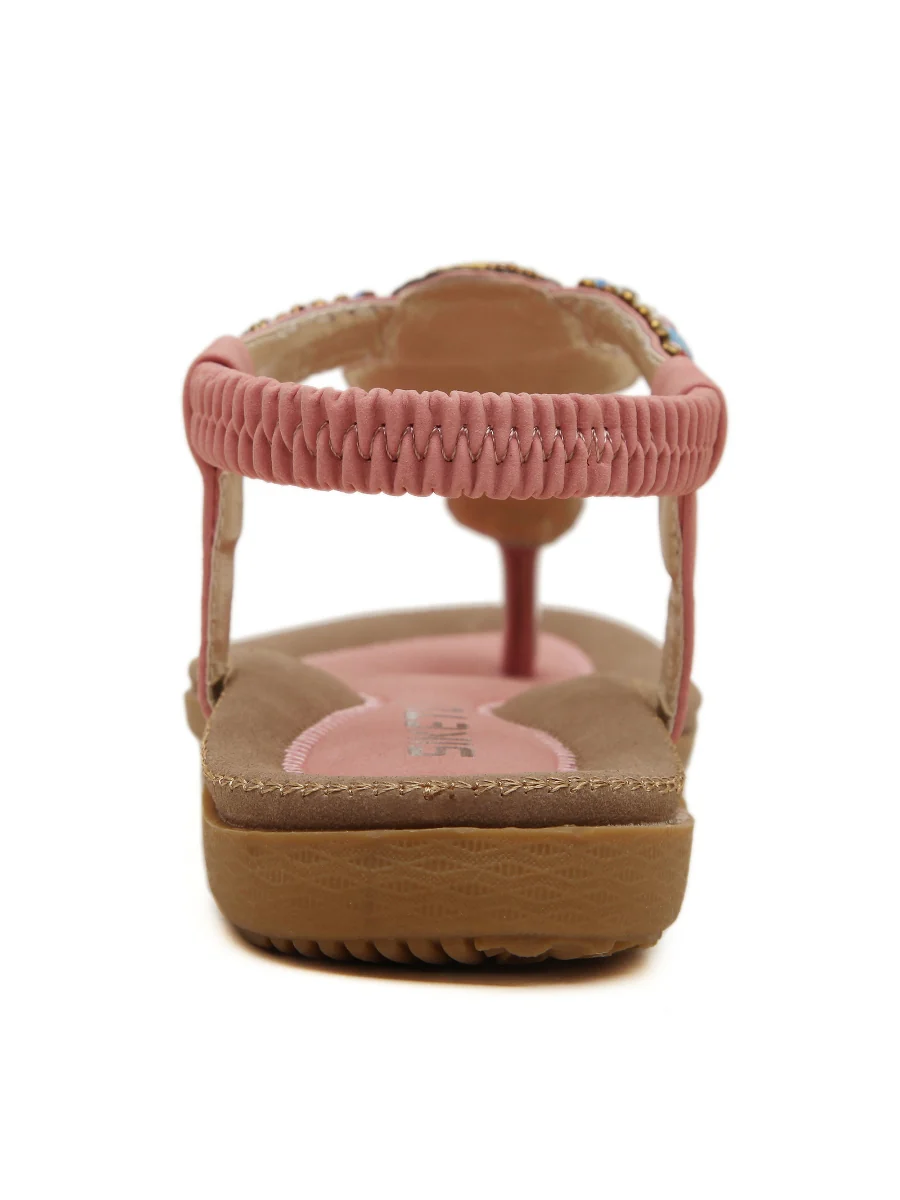 SIKETU | PINK BEADED SANDAL - Image 5