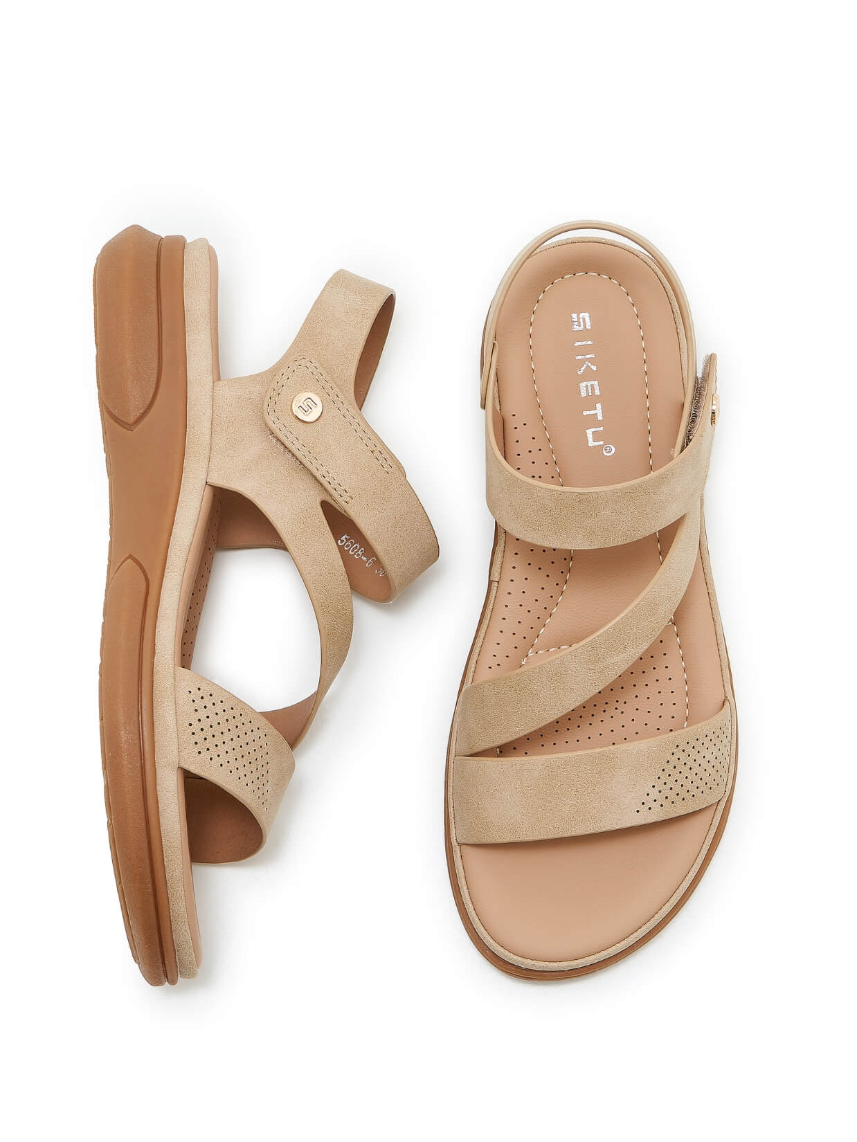 Siketu | Ritual Moment Strap Footbed Sandal - beige - Image 6