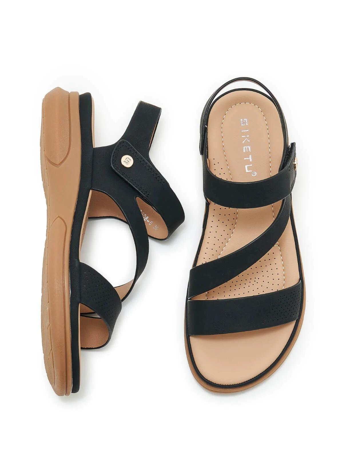 Siketu | Ritual Moment Strap Footbed Sandal - black - Image 6