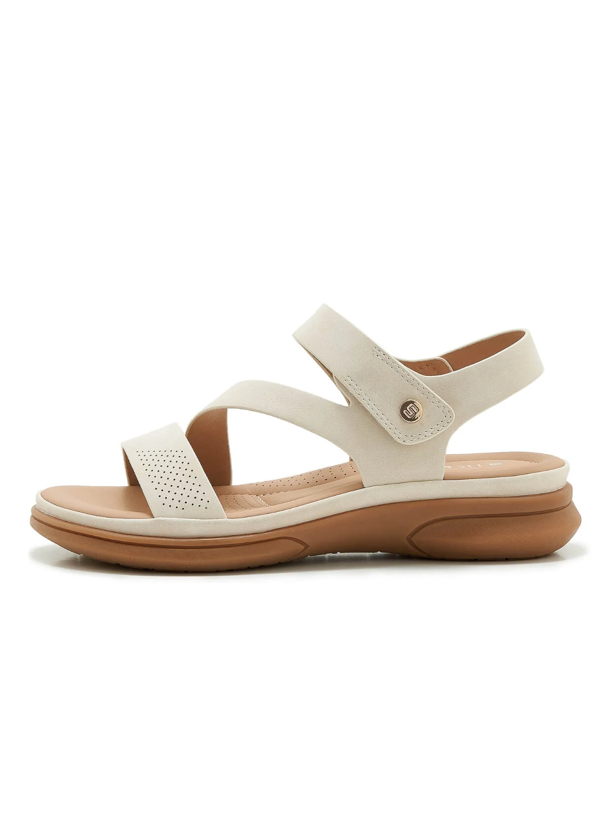 Siketu | Ritual Moment Strap Footbed Sandal - cream - Image 3