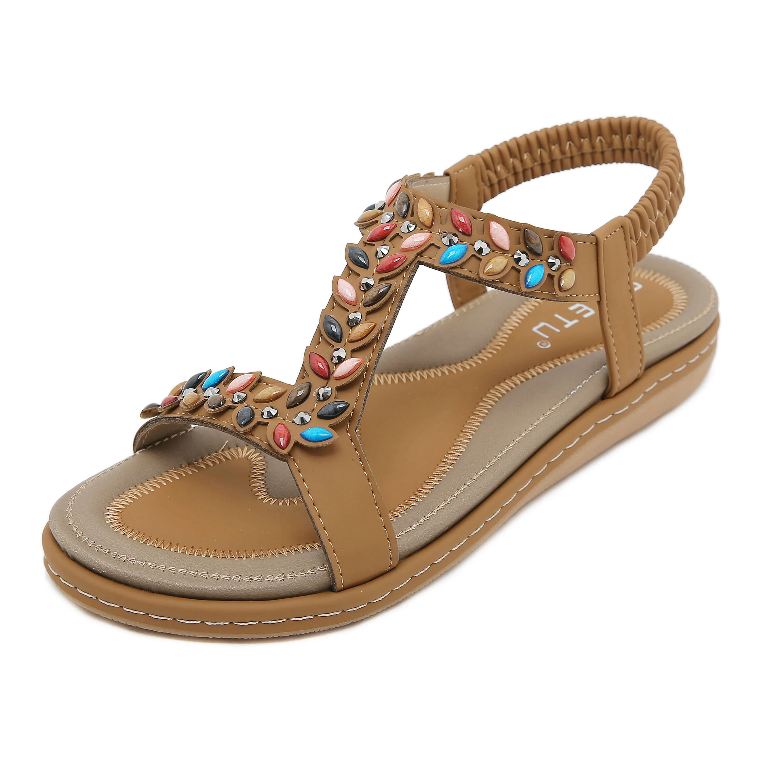 Siketu | Serenade Beaded Comfort Sandal - brown - Image 2