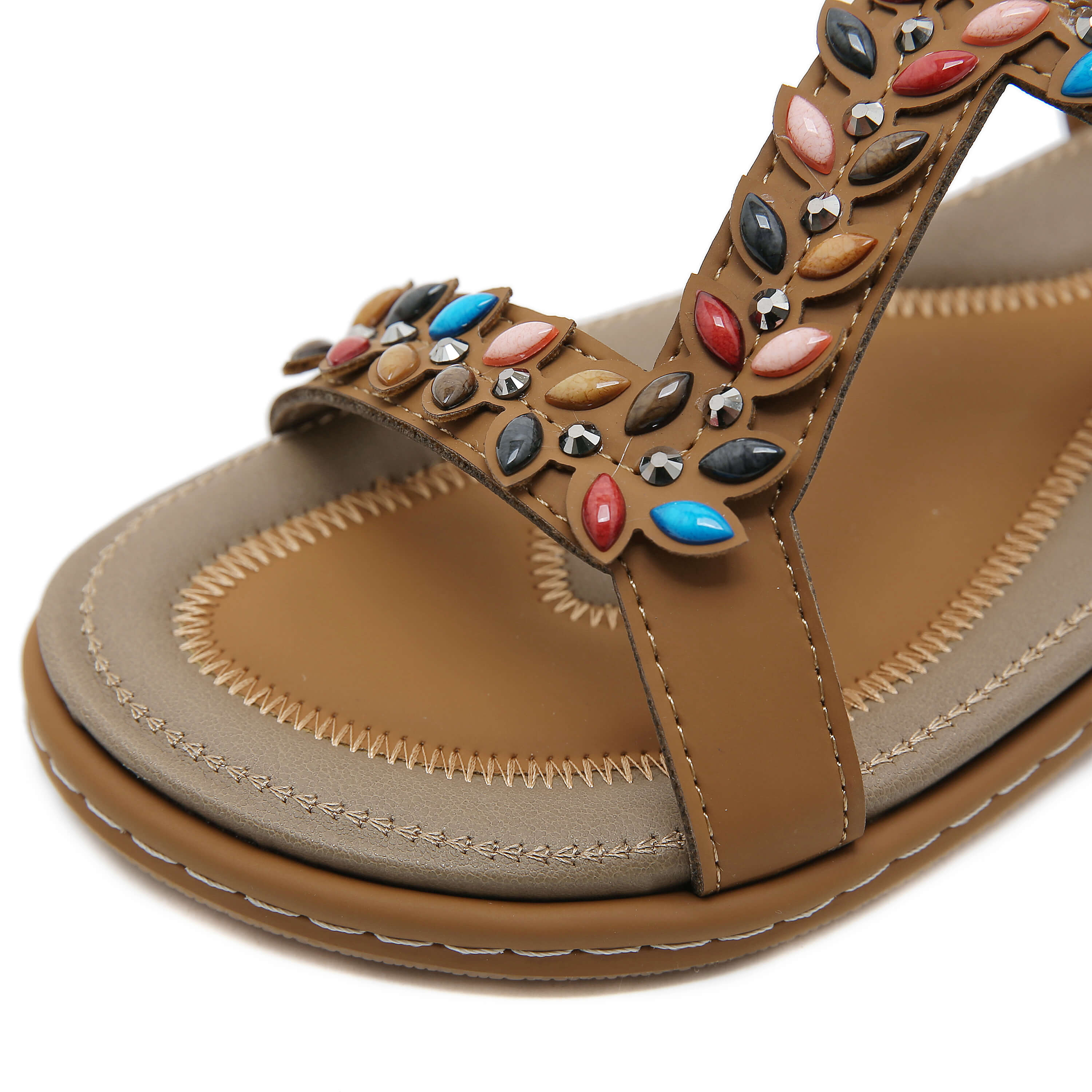 Siketu | Serenade Beaded Comfort Sandal - brown - Image 5