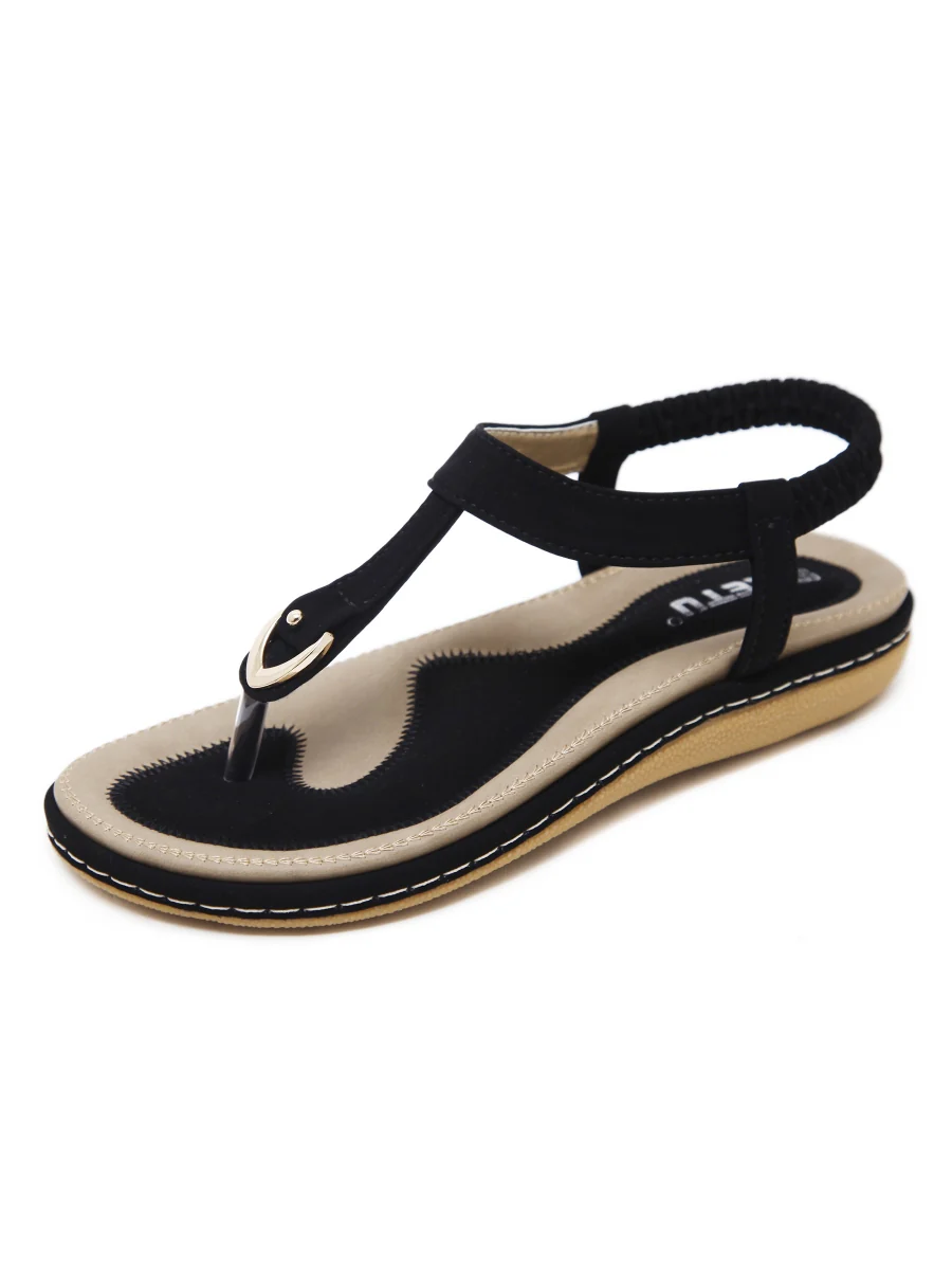 SIKETU | SIGNATURE T-STRAP BLACK SLINGBACK SANDAL - Image 3