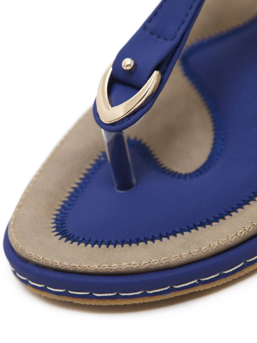 SIKETU | SIGNATURE T-STRAP BLUE SLINGBACK SANDAL - Image 4