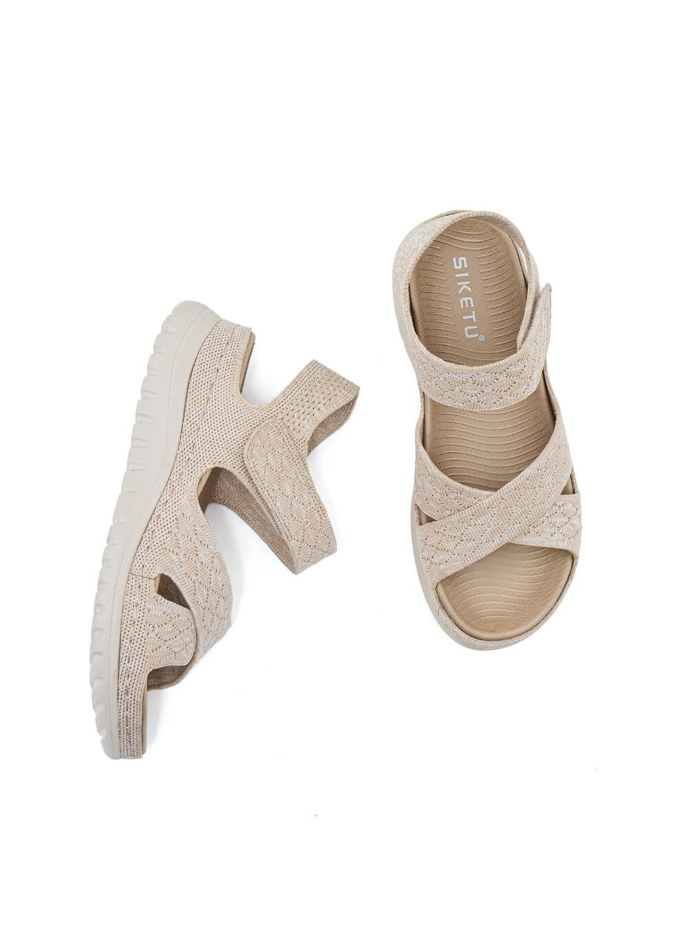 Siketu | Sunny Days Breathable Cushioned Sandals - apricot - Image 5