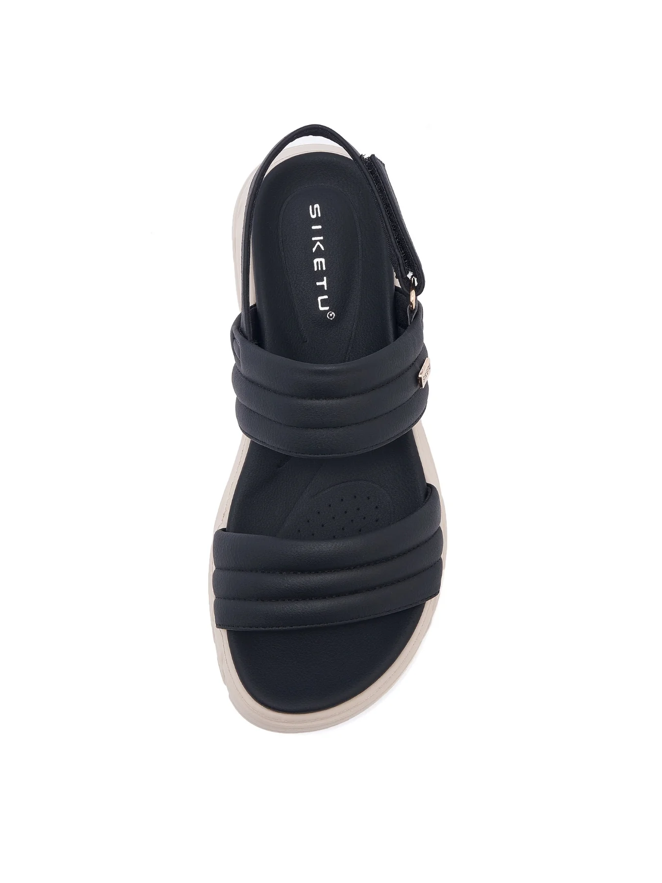 Siketu | Tayo Raffia Platform Cushioned Slingbacks - black - Image 4