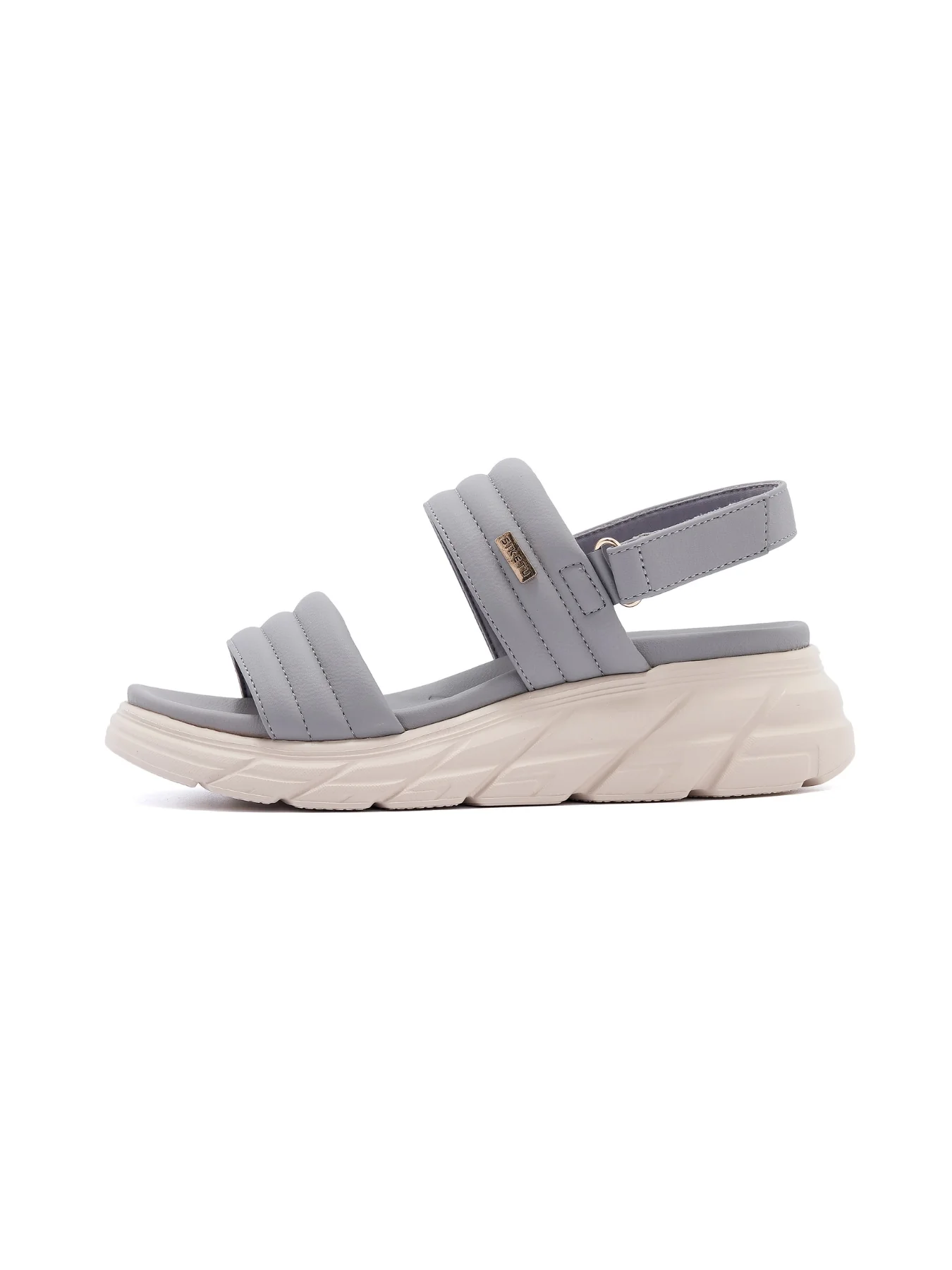 Siketu | Tayo Raffia Platform Cushioned Slingbacks - grey - Image 3