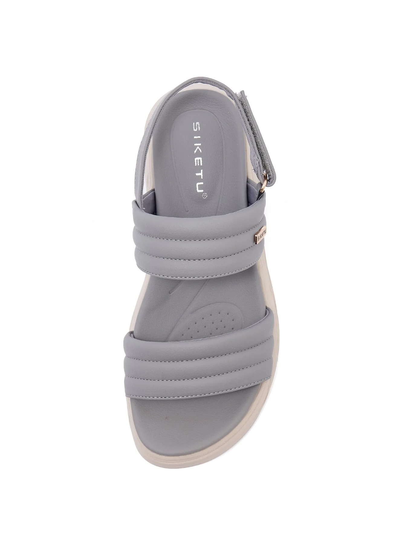Siketu | Tayo Raffia Platform Cushioned Slingbacks - grey - Image 4
