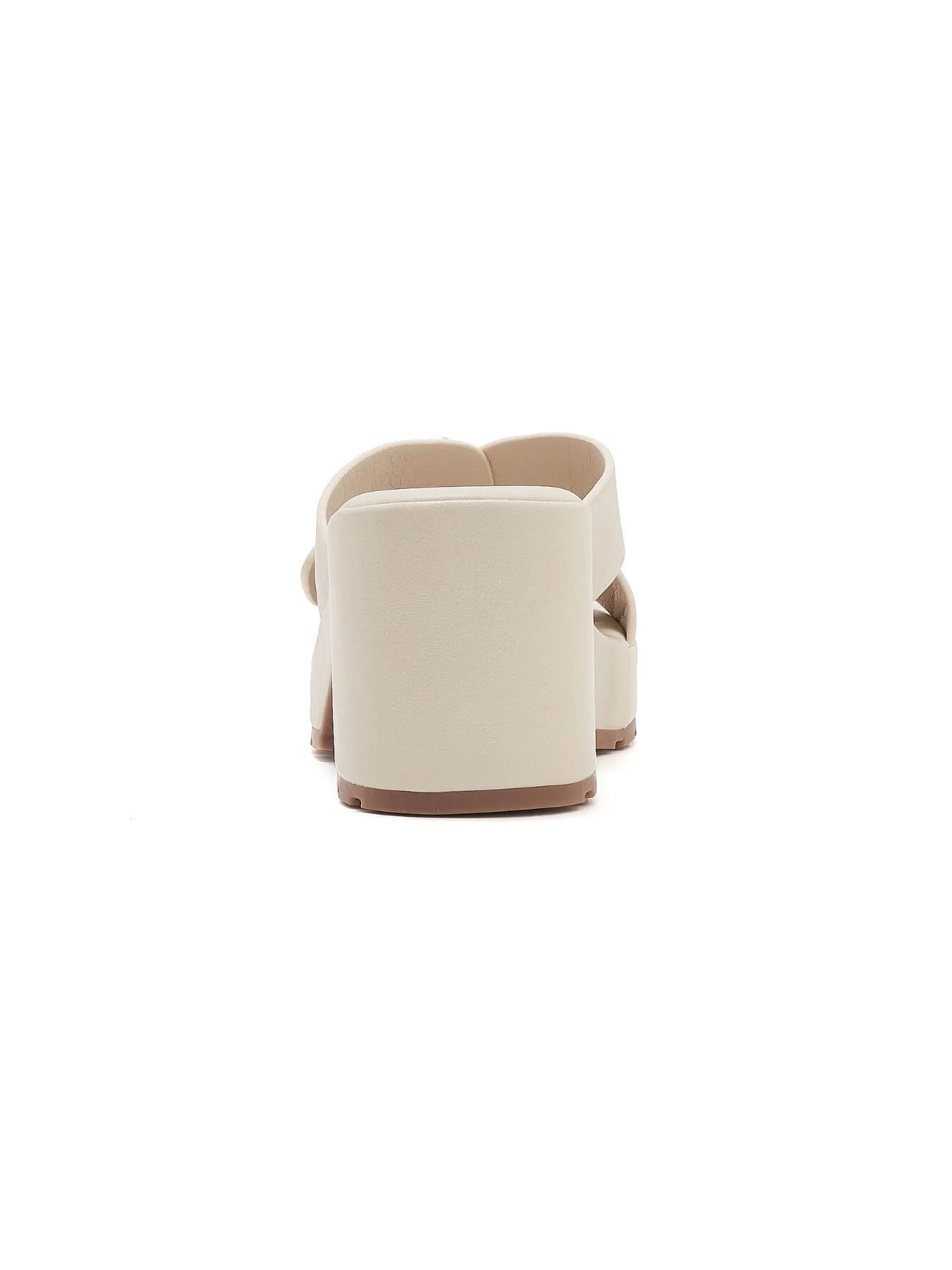 Siketu | Tetra Crisscross Buckled Block Heeled Sandals - cream - Image 5