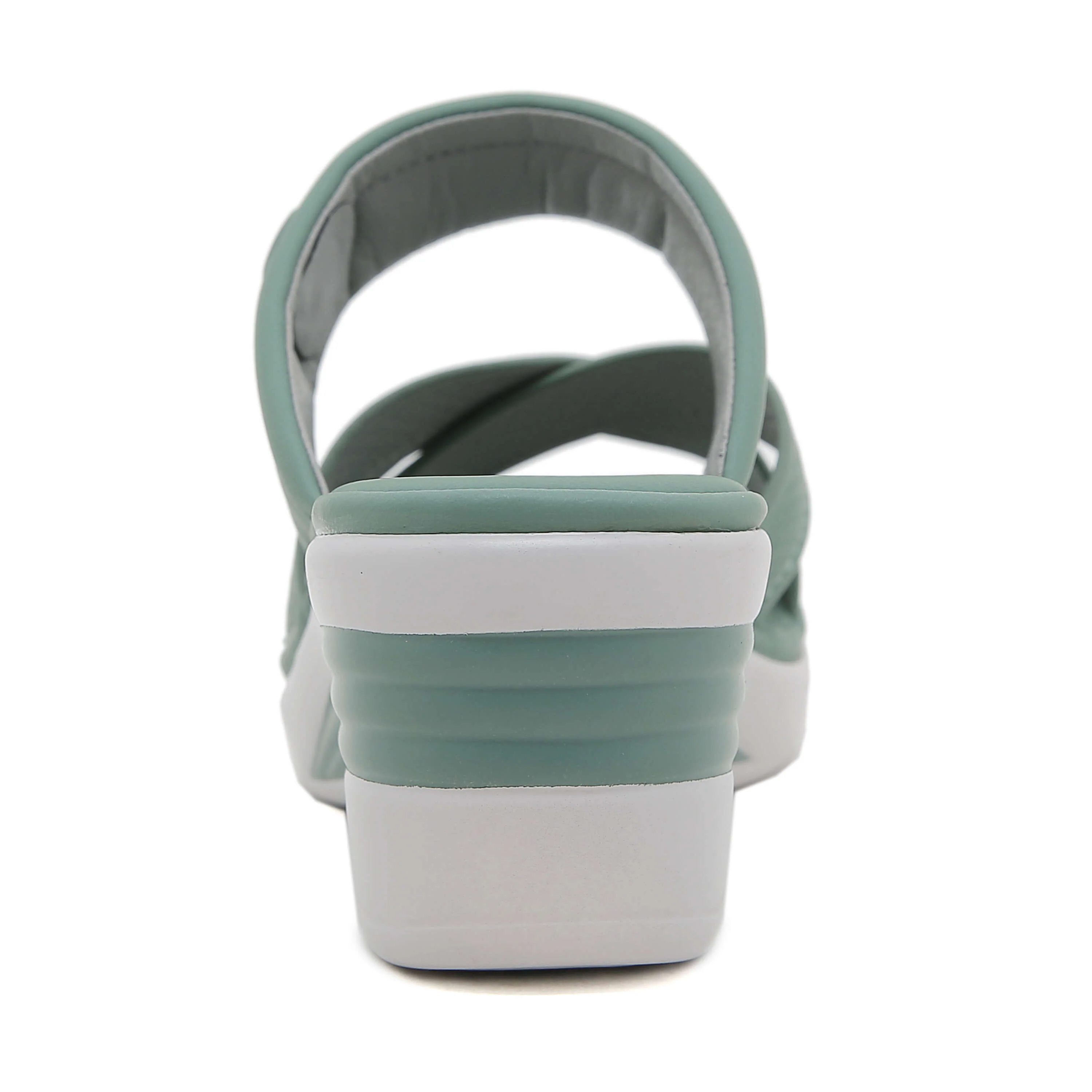 Siketu | Tetra Cushioned Wedge Sandal - Green - Image 5