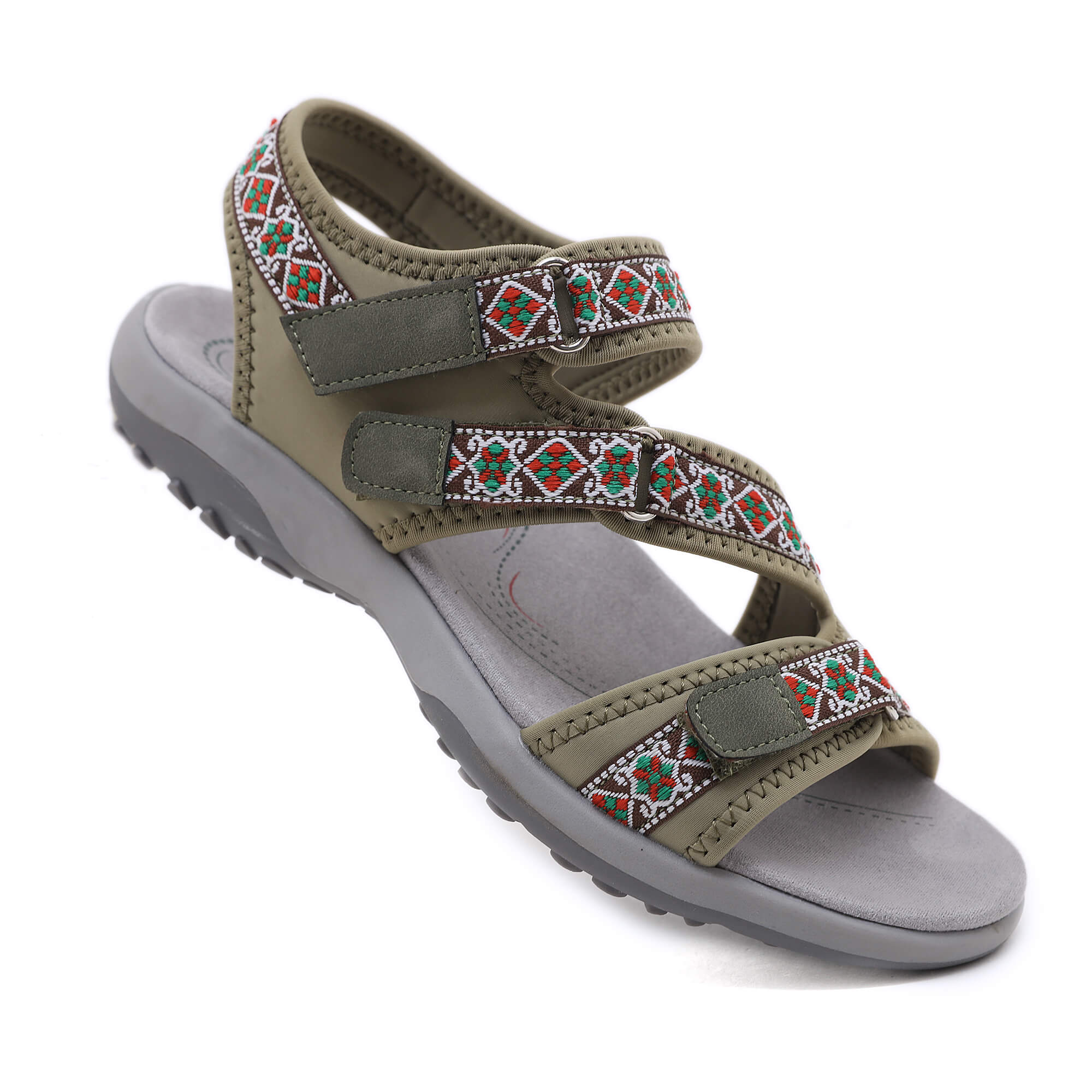 Siketu | Trekking Partner Cushioned Sandal - Olive - Image 3
