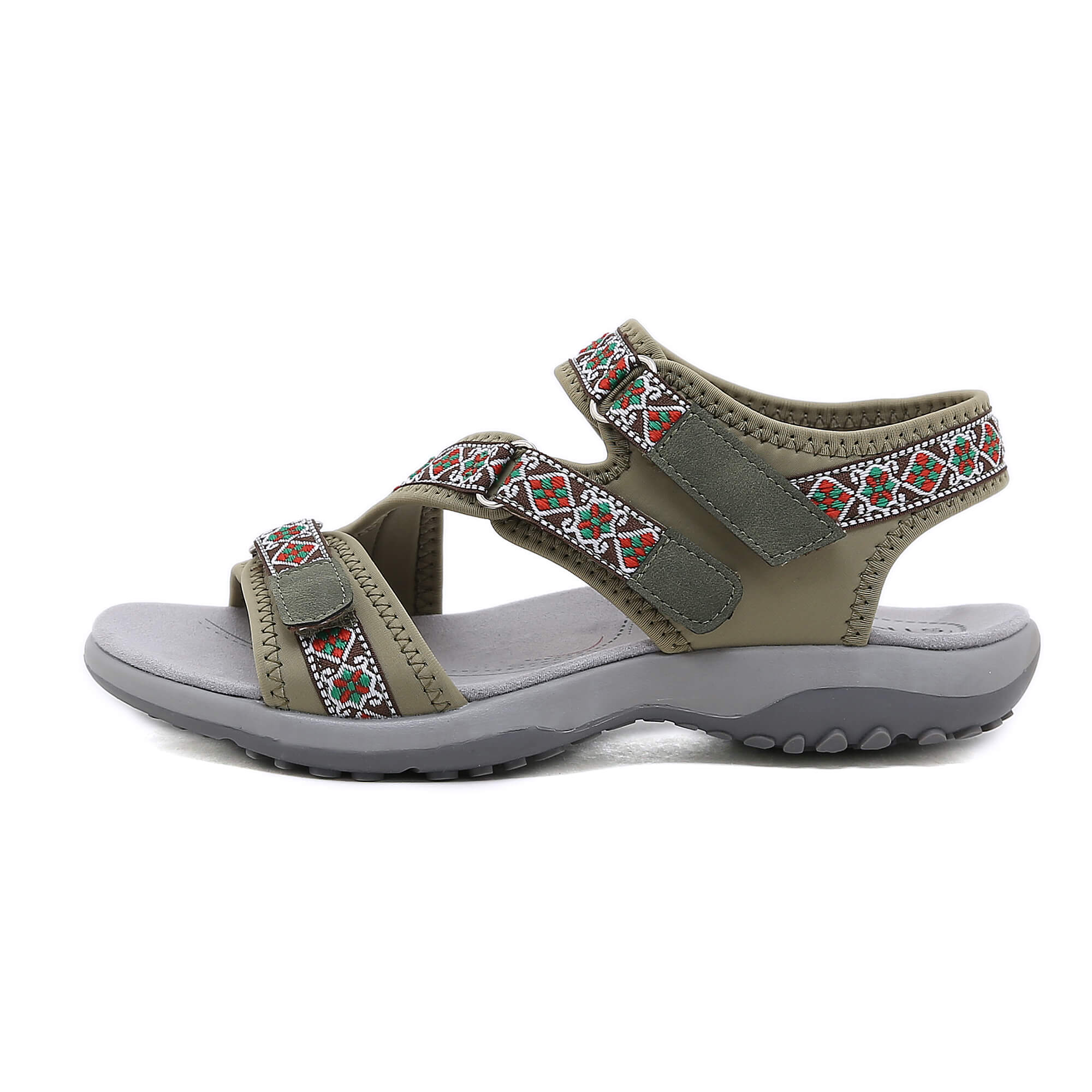 Siketu | Trekking Partner Cushioned Sandal - Olive - Image 4