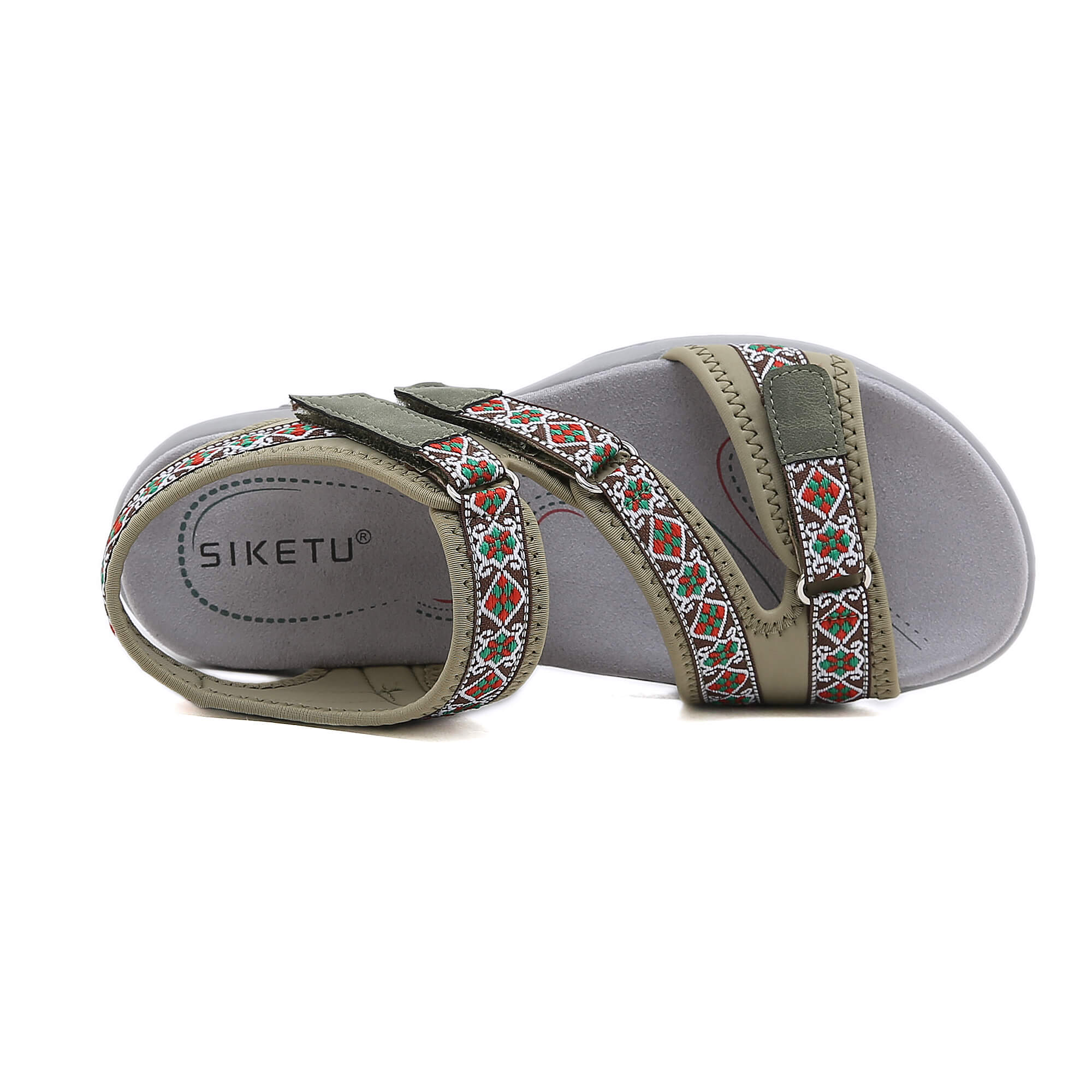 Siketu | Trekking Partner Cushioned Sandal - Olive - Image 7