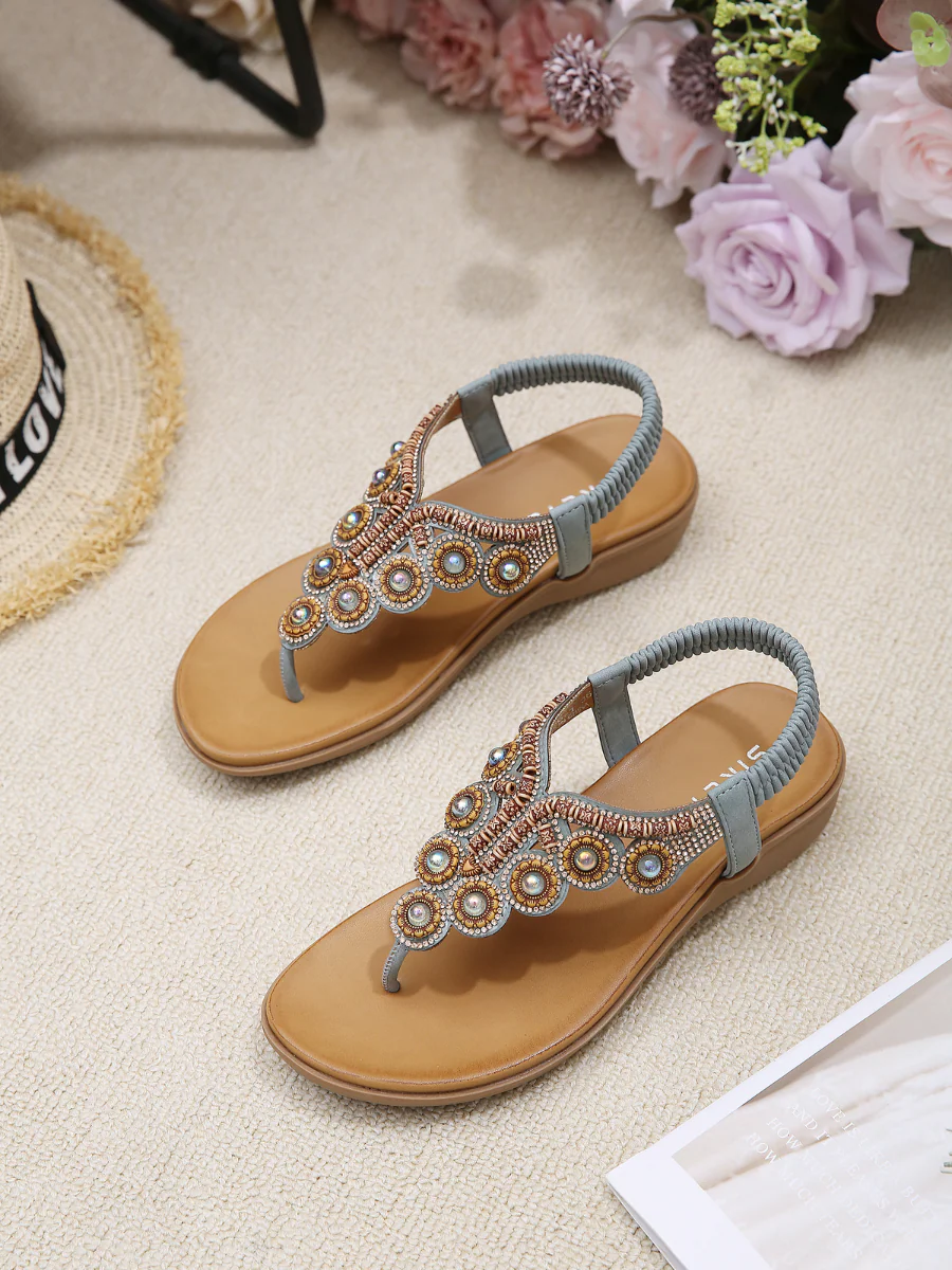 SIKETU | VINTAGE V-STRAP RHINESTONE SANDAL - Image 2
