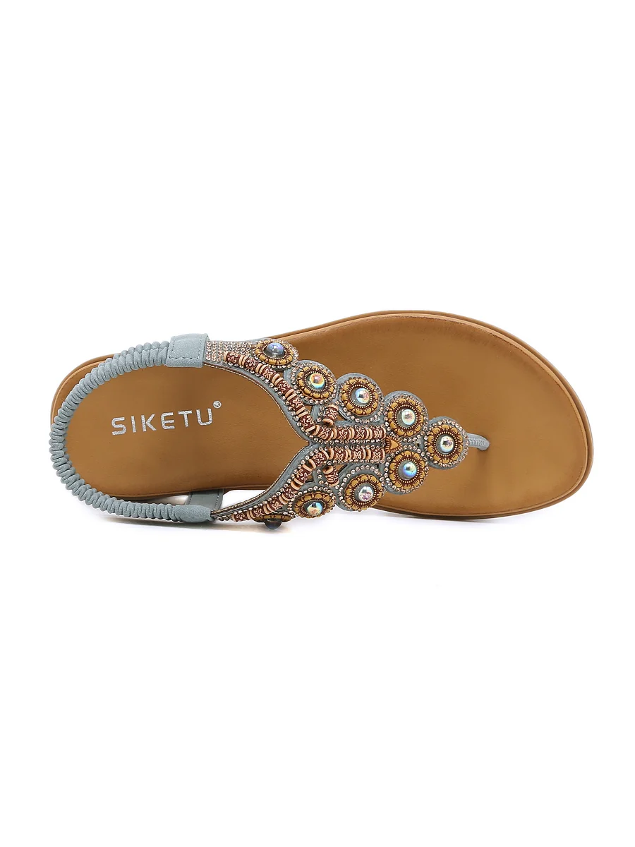 SIKETU | VINTAGE V-STRAP RHINESTONE SANDAL - Image 5