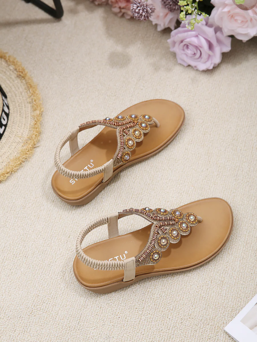 SIKETU | VINTAGE V-STRAP RHINESTONE SANDAL - Image 2