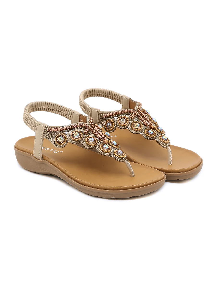 SIKETU | VINTAGE V-STRAP RHINESTONE SANDAL - Image 3